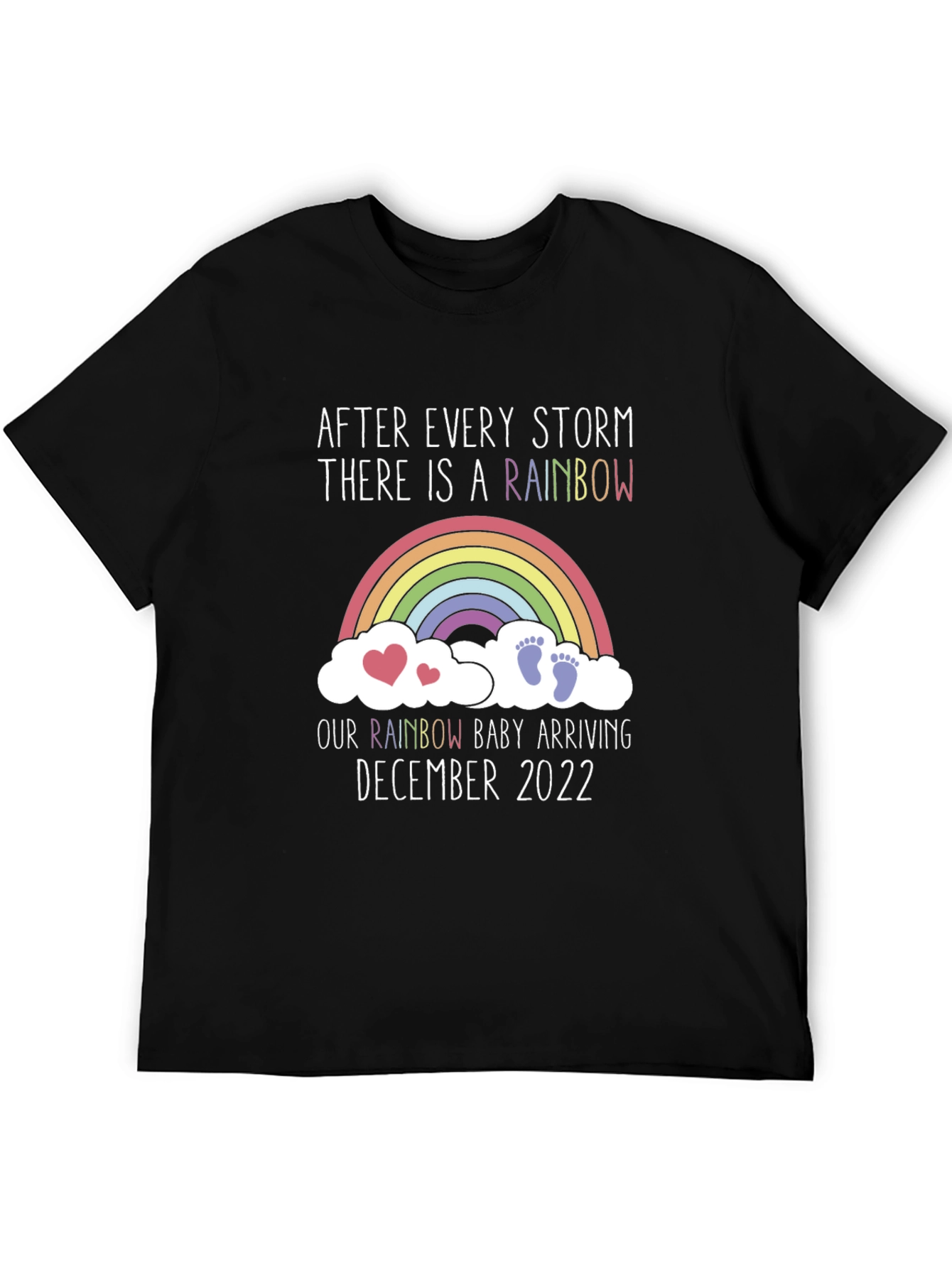Rainbow Baby Arrival December 2022 T-Shirt