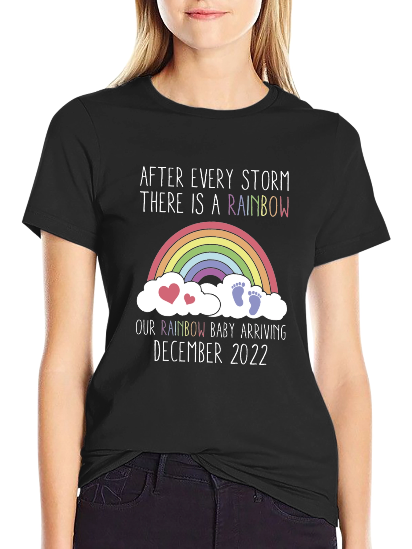 Rainbow Baby Arrival December 2022 T-Shirt