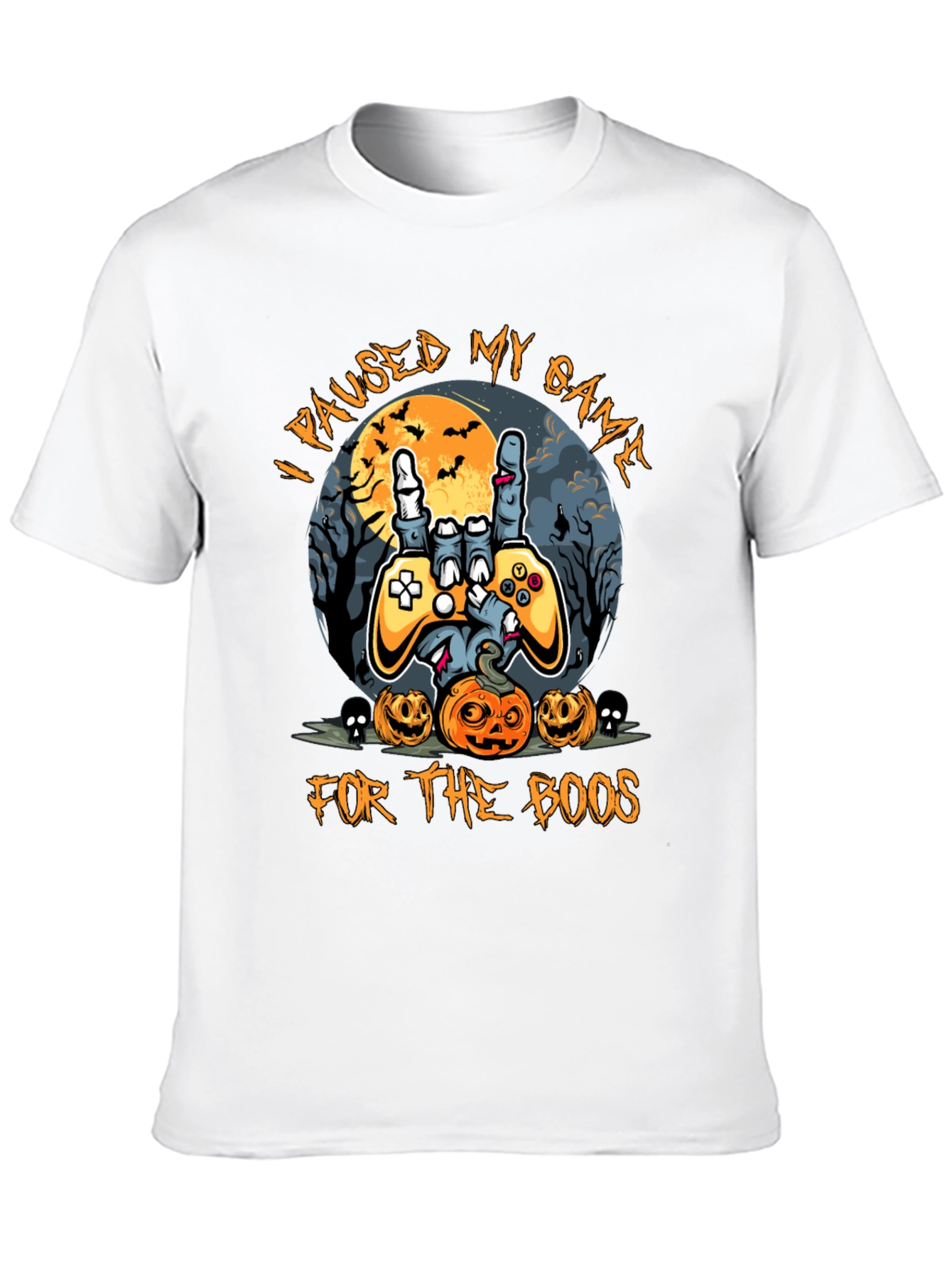 Halloween Gamer T-Shirt - Paused My Game