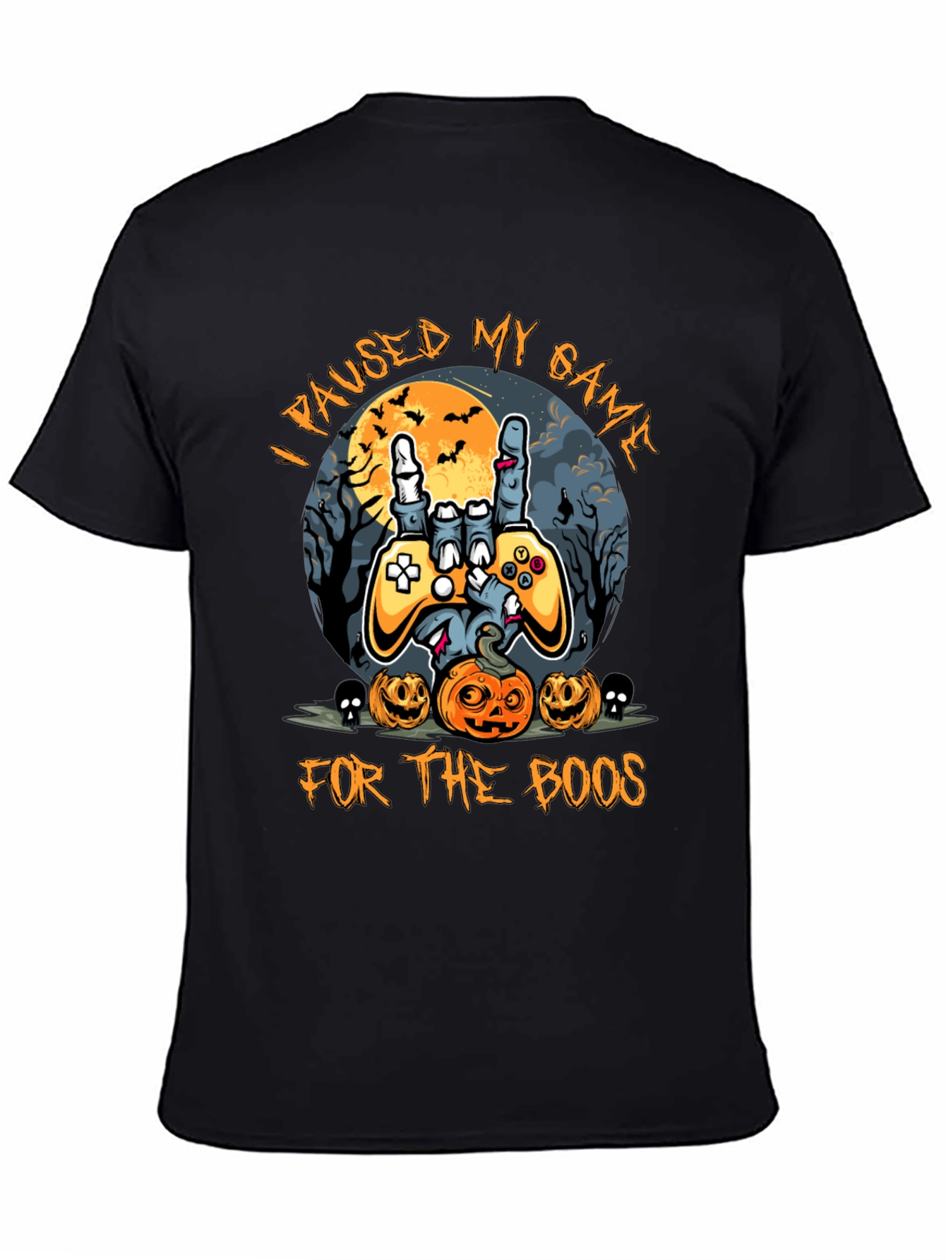 Halloween Gamer T-Shirt - Paused My Game