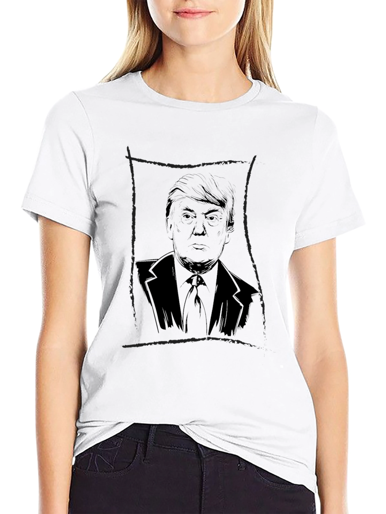 Trump Graphic Print Mens Black T-Shirt