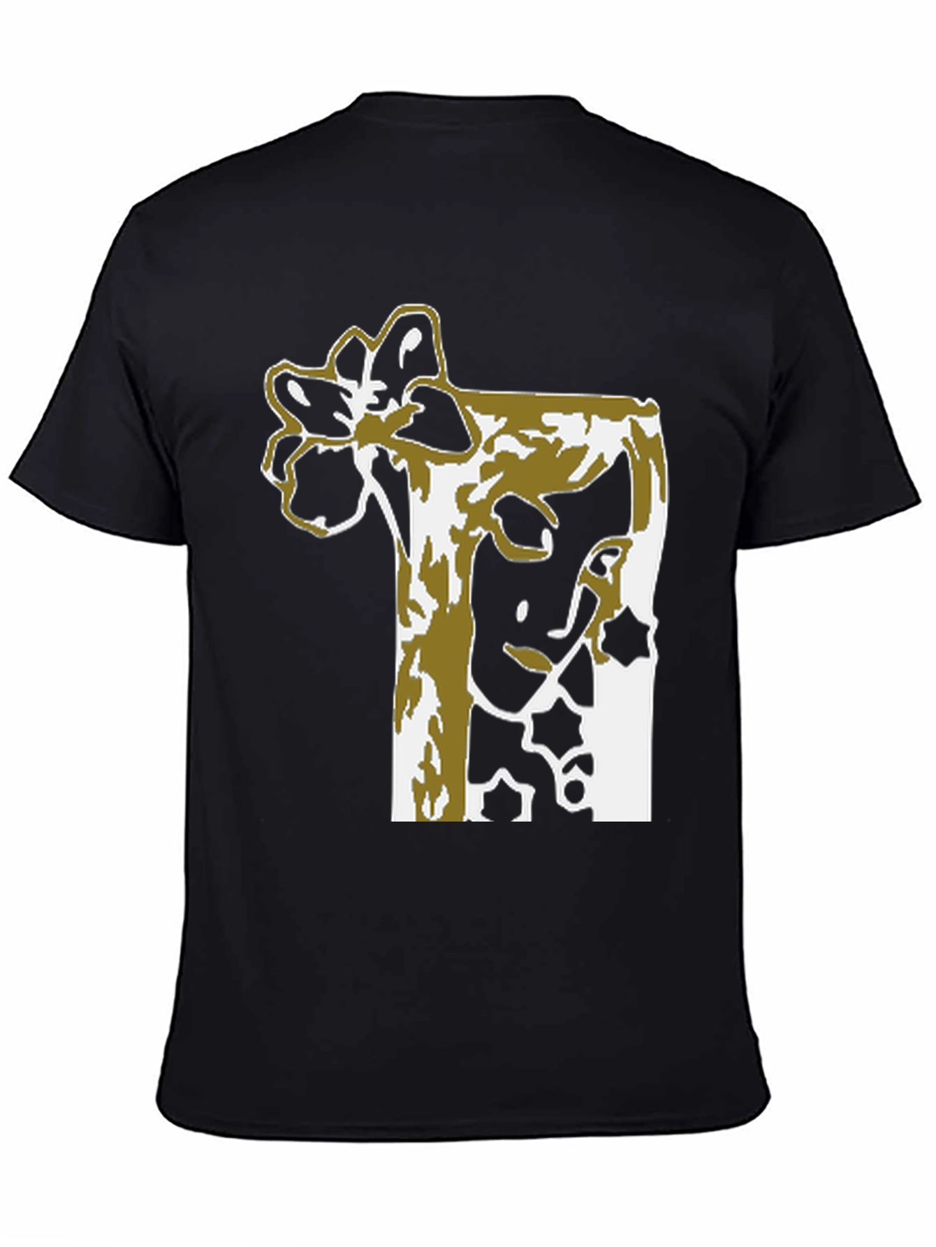 Abstract Floral Graphic Tee - Black Unisex