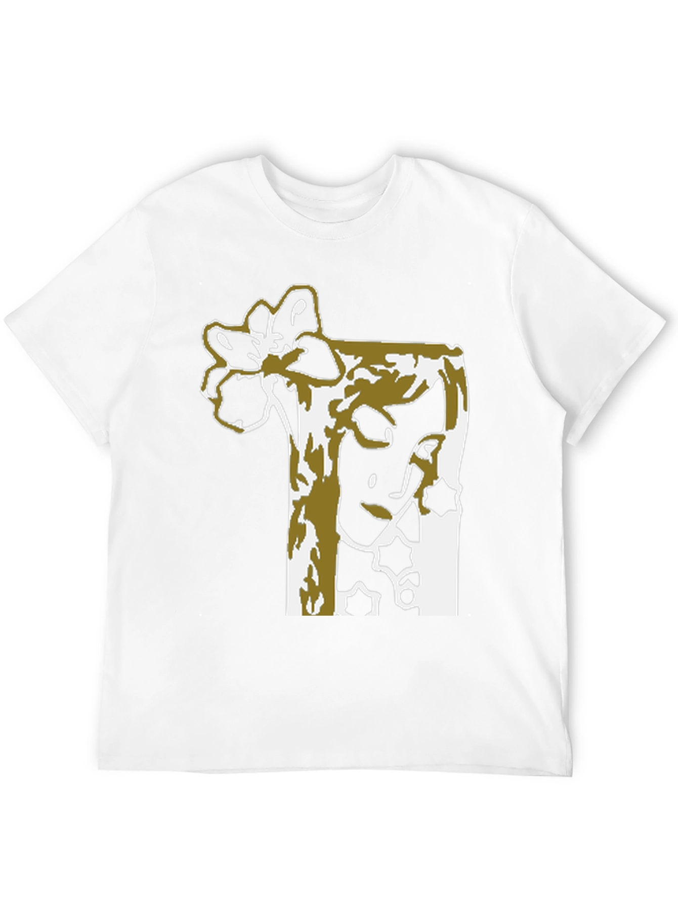 Abstract Floral Graphic Tee - Black Unisex