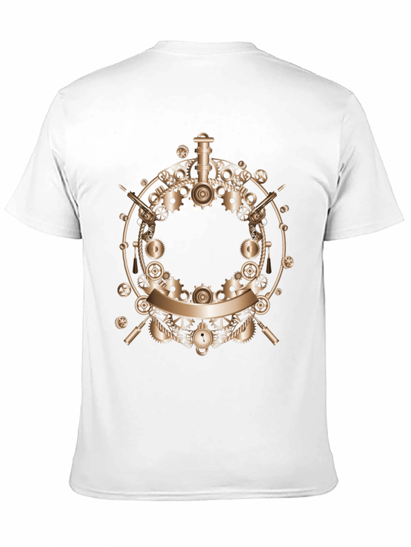 Steampunk Gears Graphic T-Shirt - Unique Design