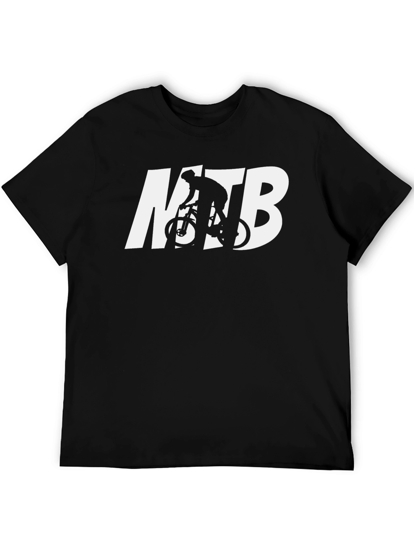 MTB Cyclist Graphic Tee - Black