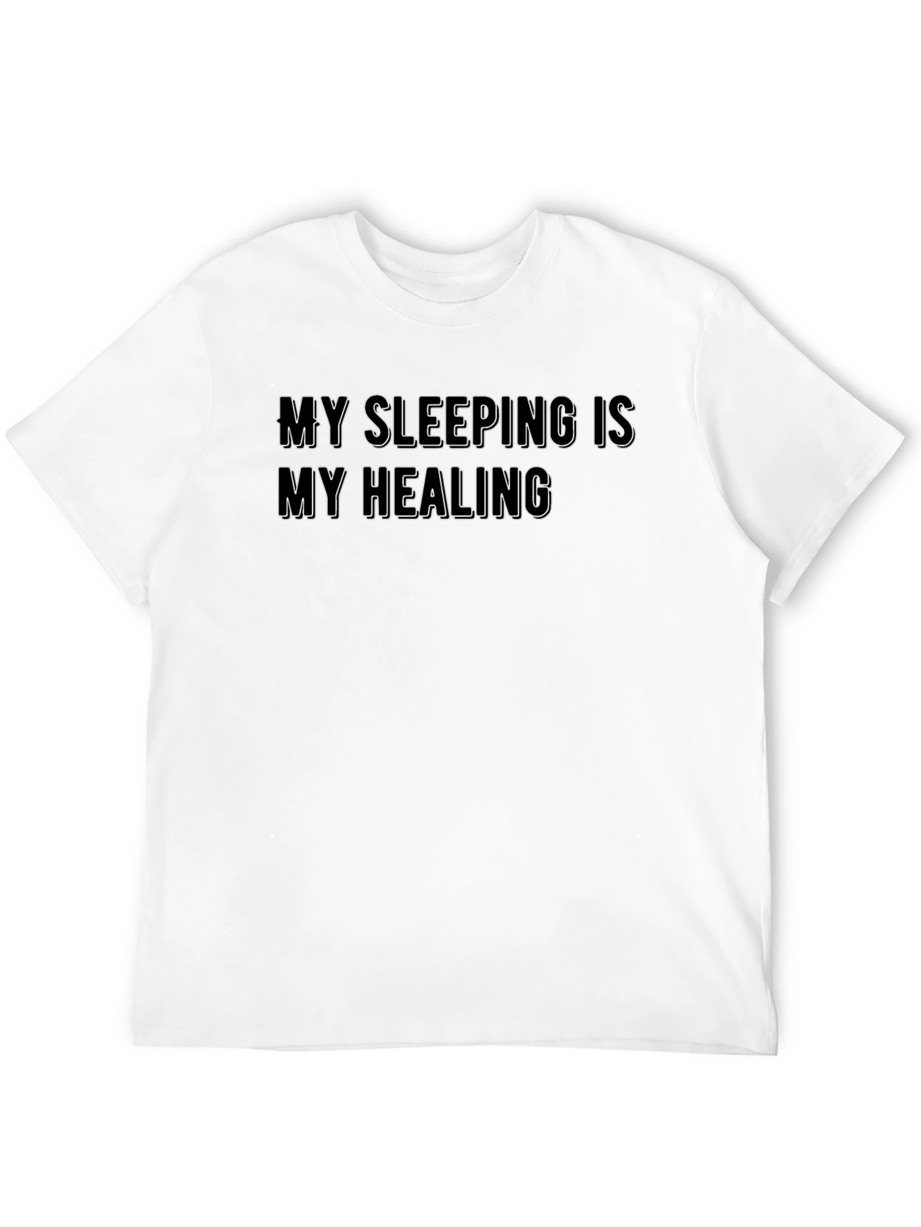 My Sleeping Is My Healing Black T-Shirt