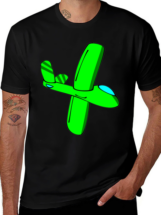 Green Airplane Graphic Tee