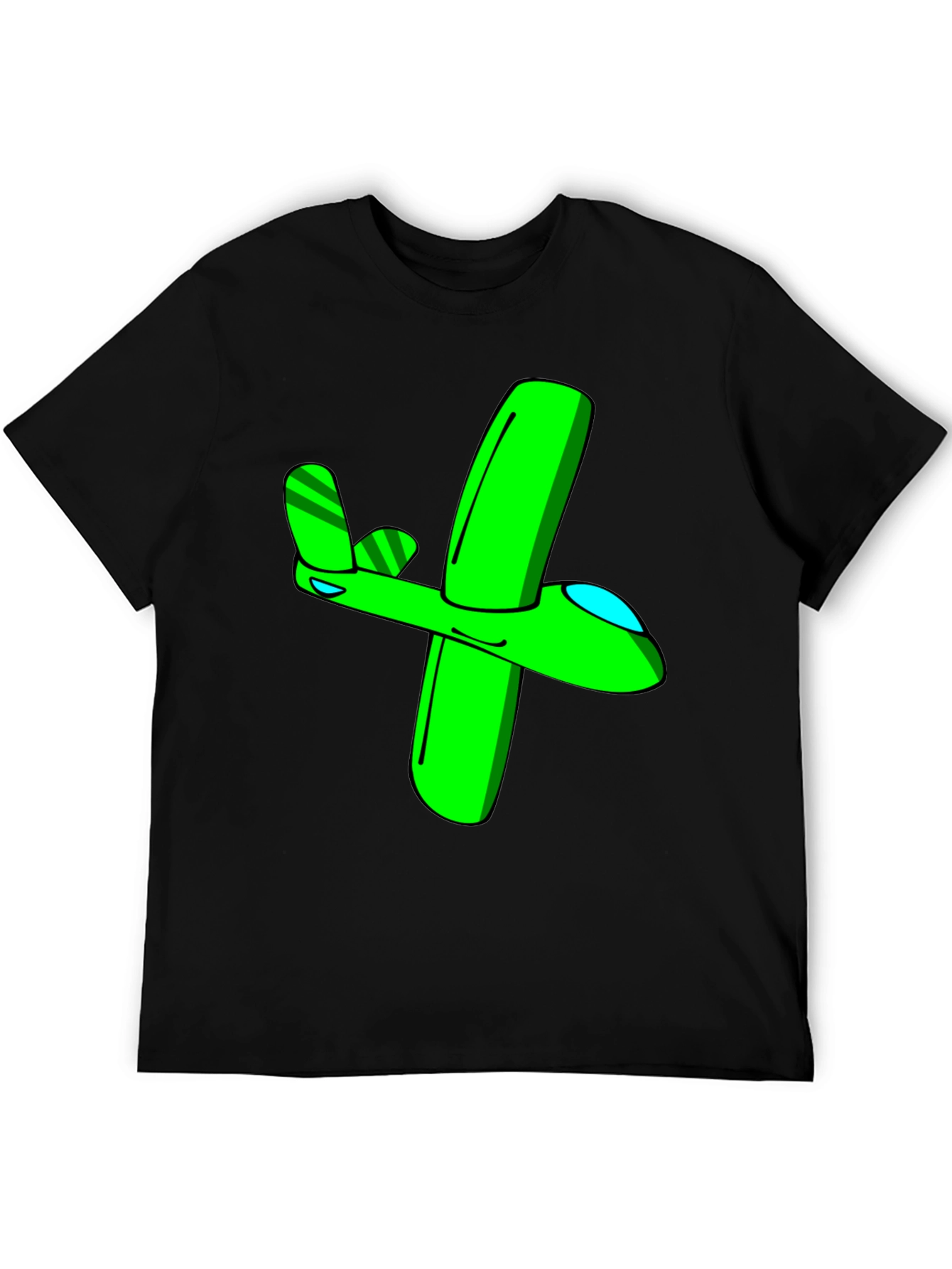 Green Airplane Graphic Tee