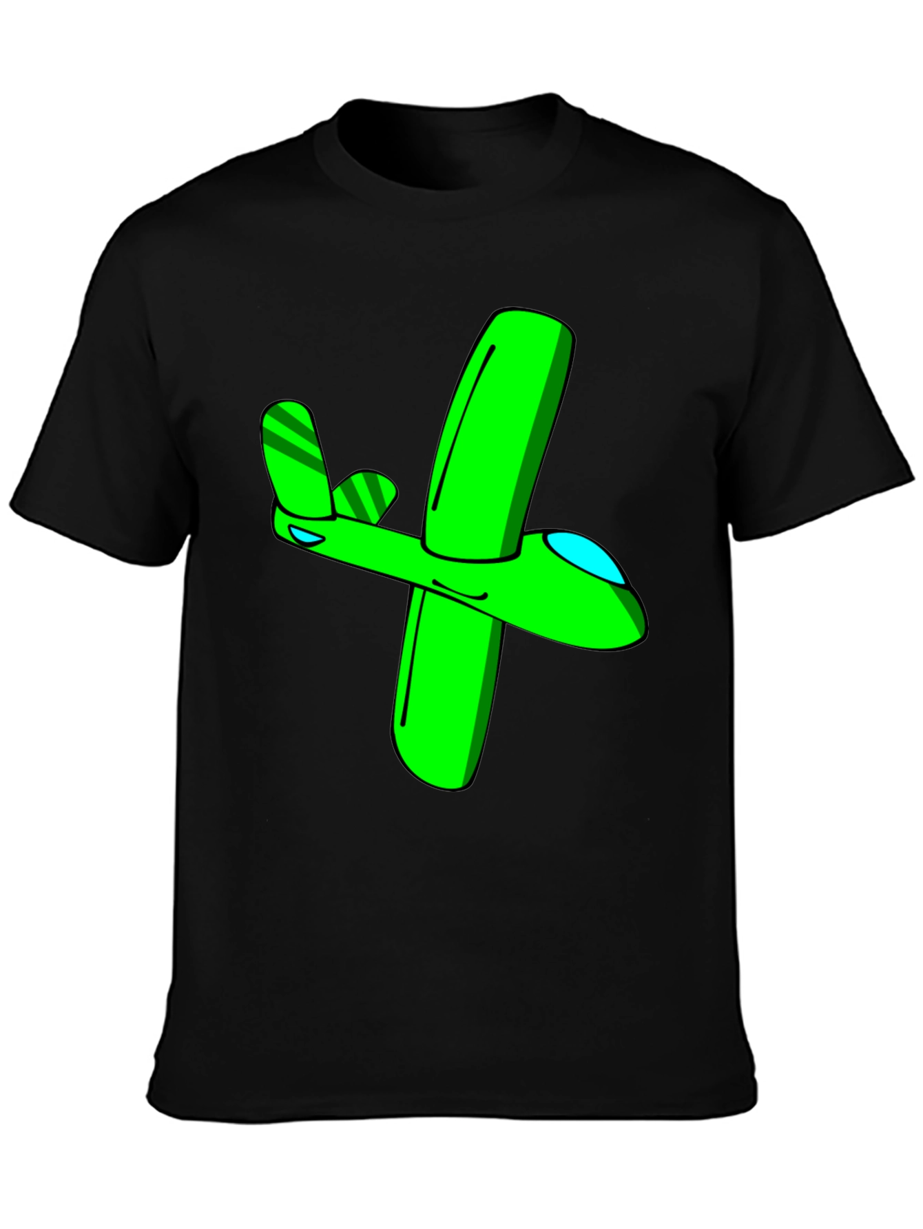 Green Airplane Graphic Tee