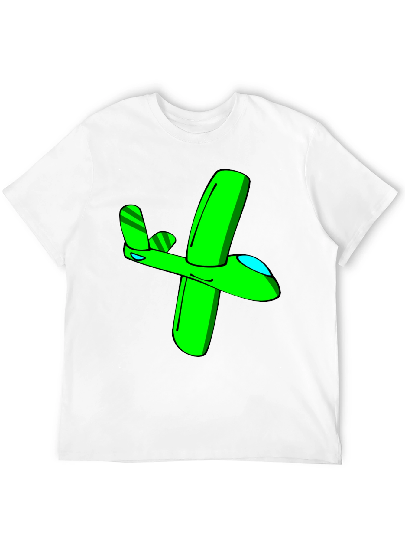 Green Airplane Graphic Tee