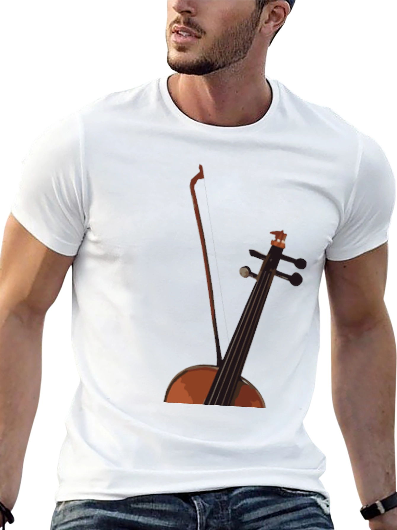 Cello Graphic Black Tee - Musicians Style
