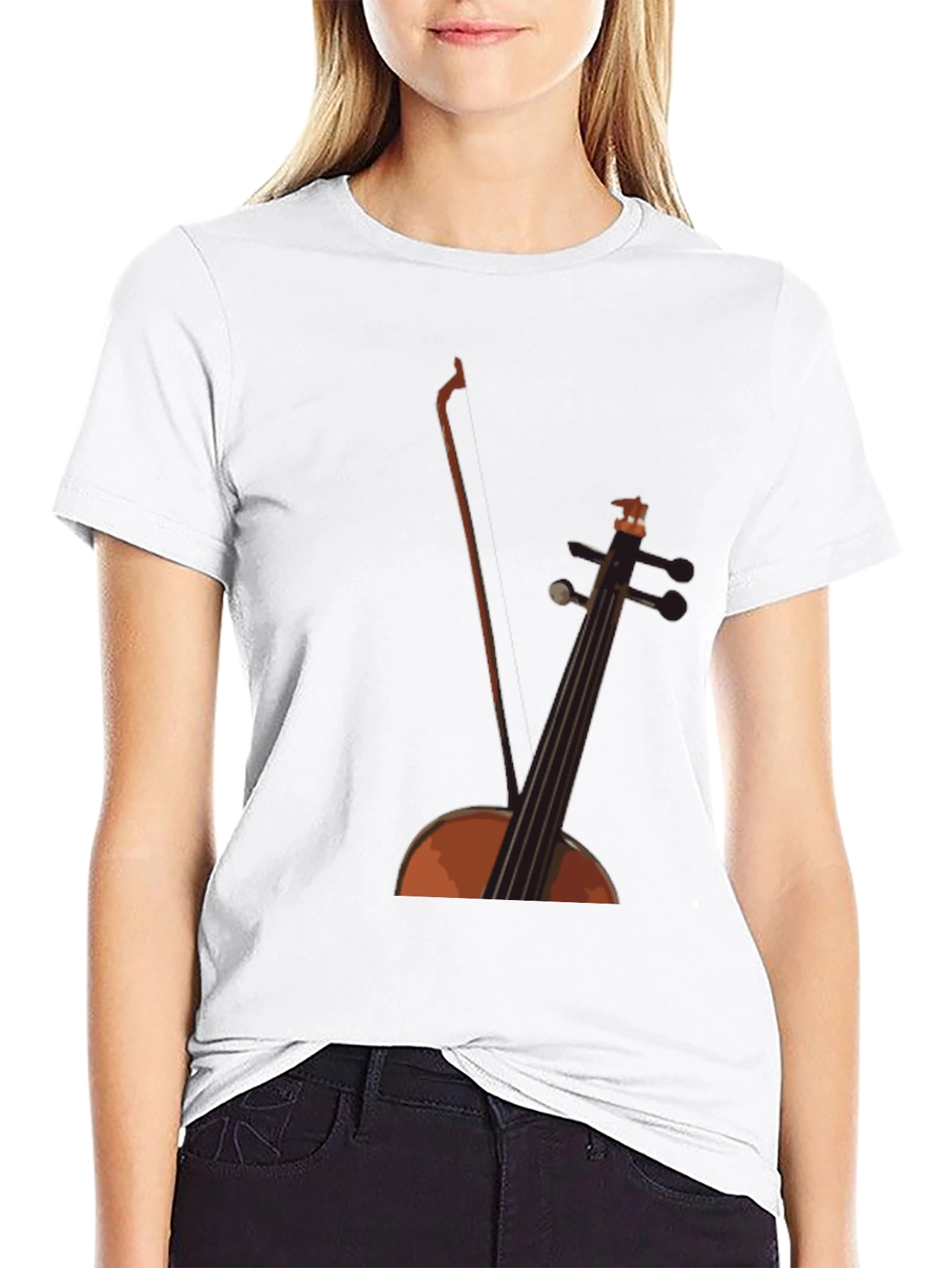 Cello Graphic Black Tee - Musicians Style