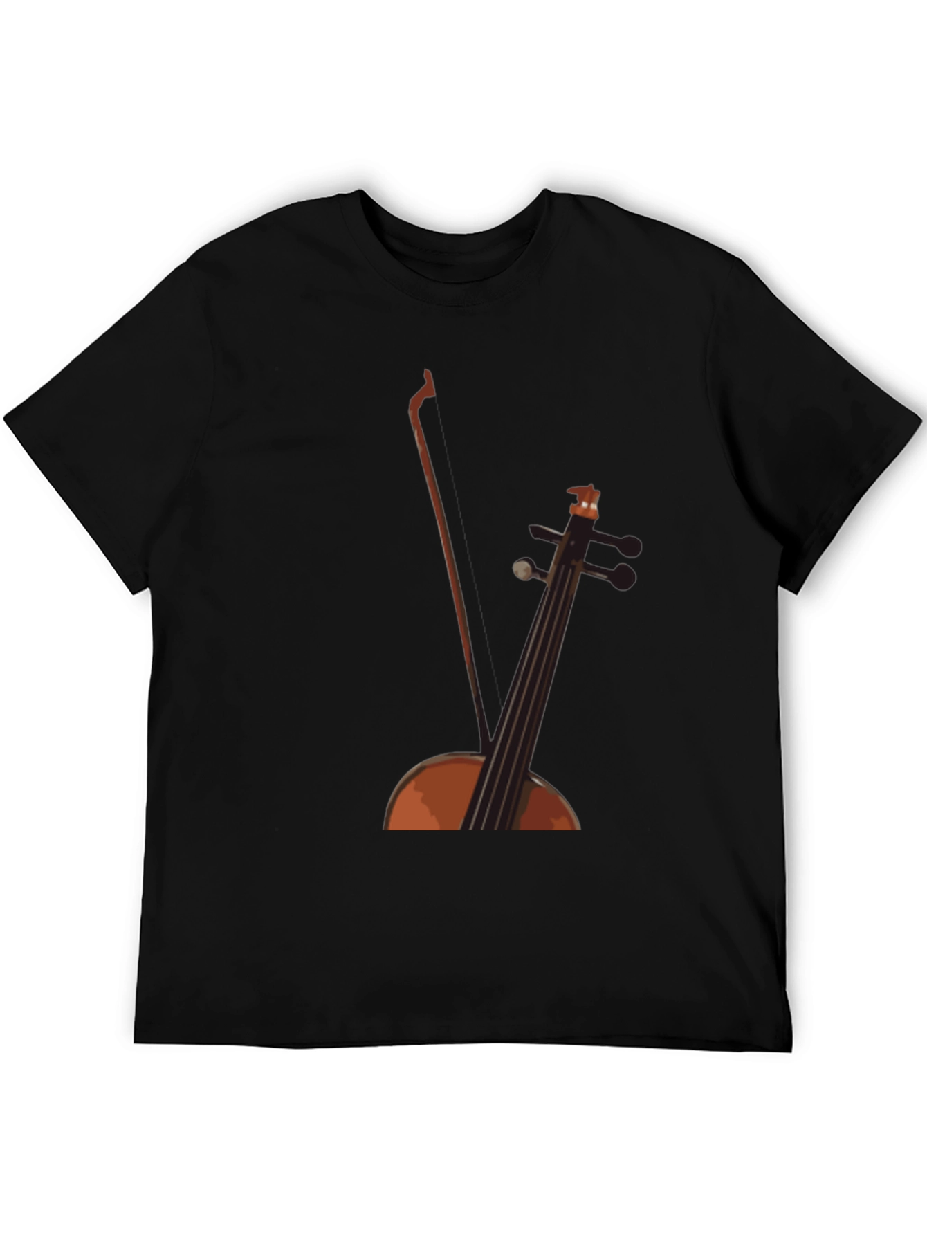 Cello Graphic Black Tee - Musicians Style