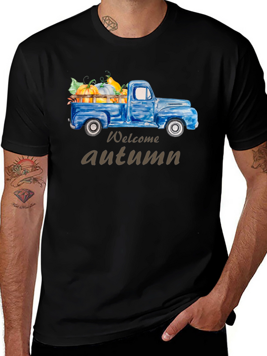 Welcome Autumn Truck Graphic Tee