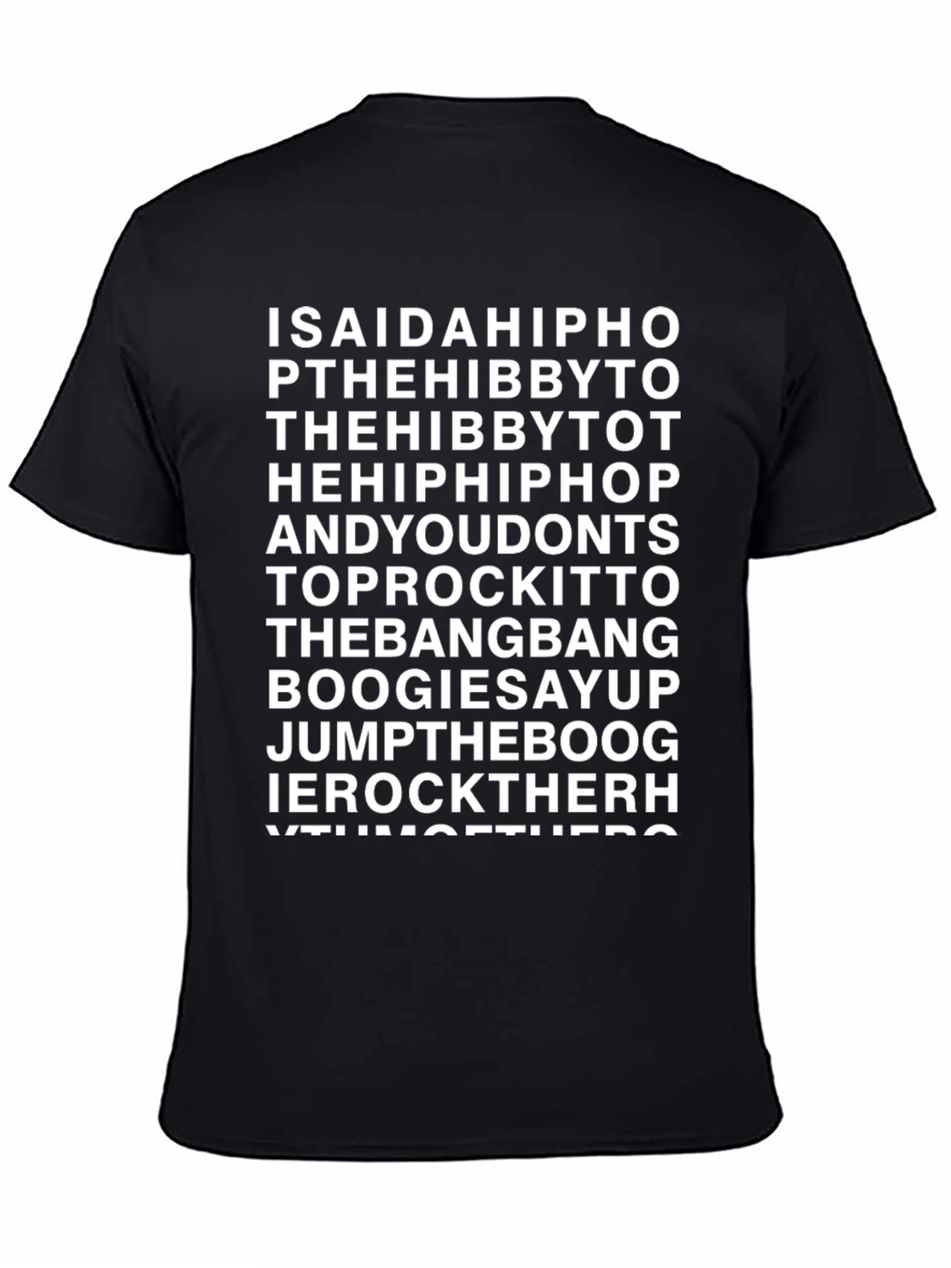 Hip Hop Lyric T-Shirt - Old School Rap Tee
