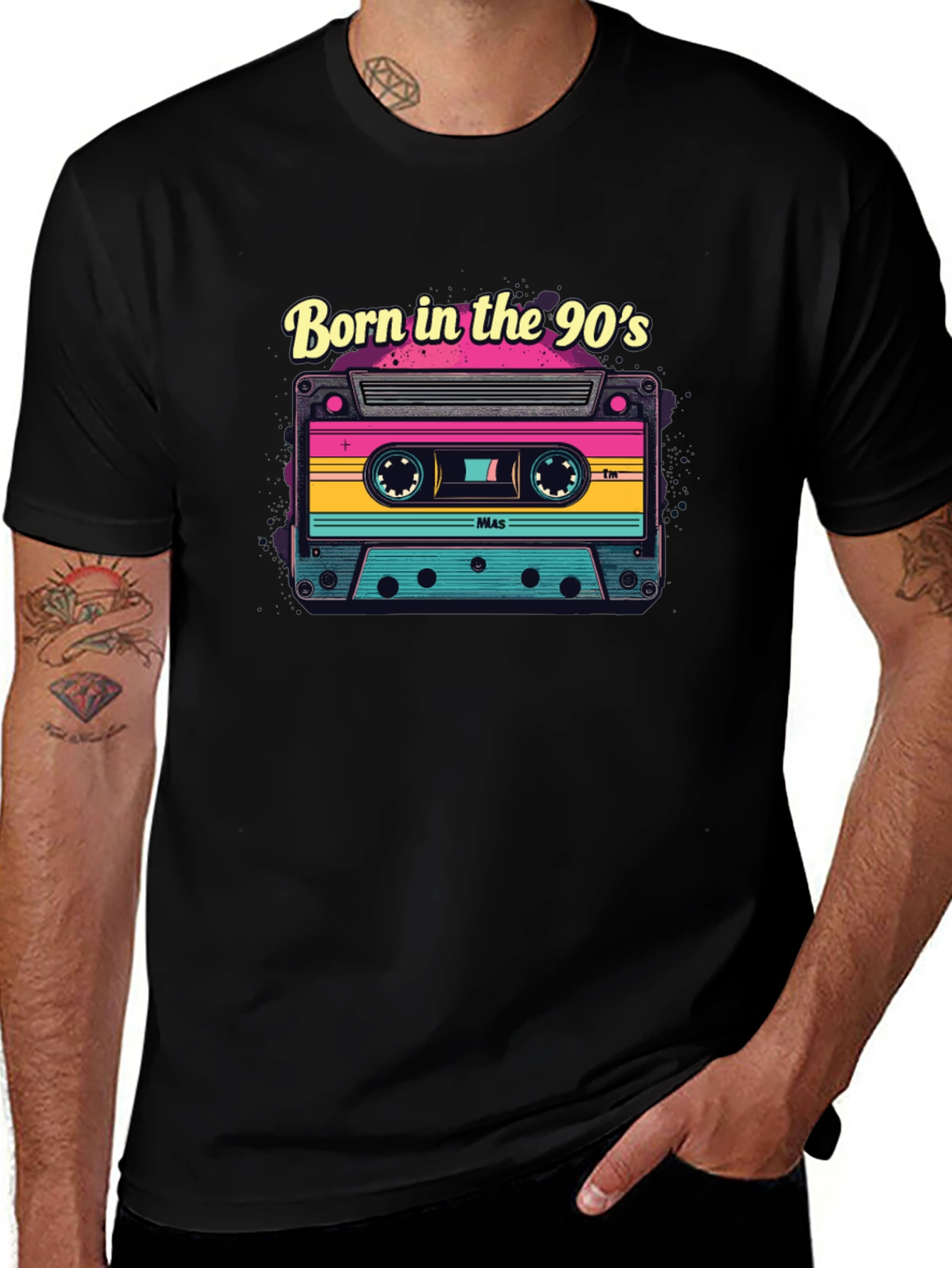 Born in the 90s Retro Cassette Tape T-Shirt
