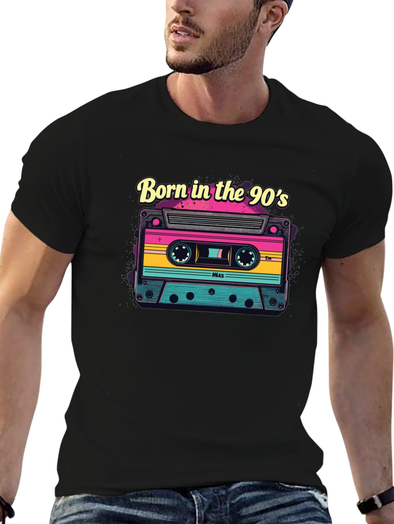 Born in the 90s Retro Cassette Tape T-Shirt