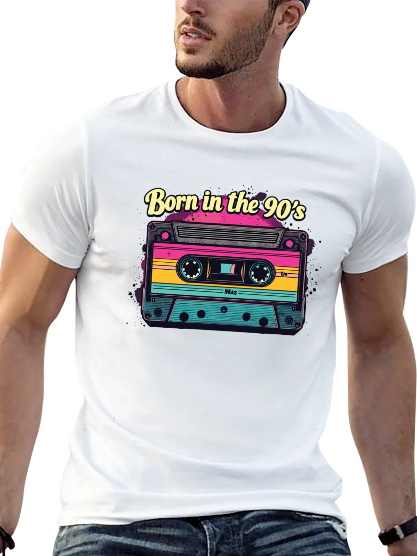 Born in the 90s Retro Cassette Tape T-Shirt