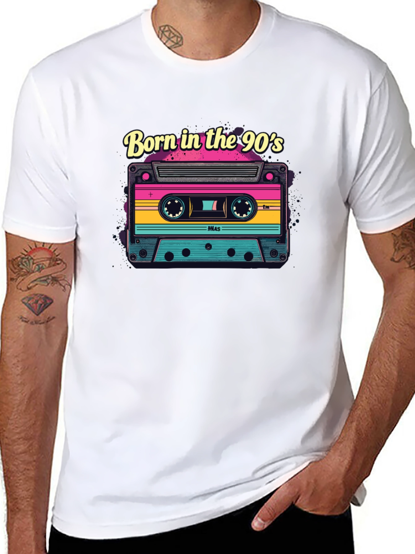 Born in the 90s Retro Cassette Tape T-Shirt