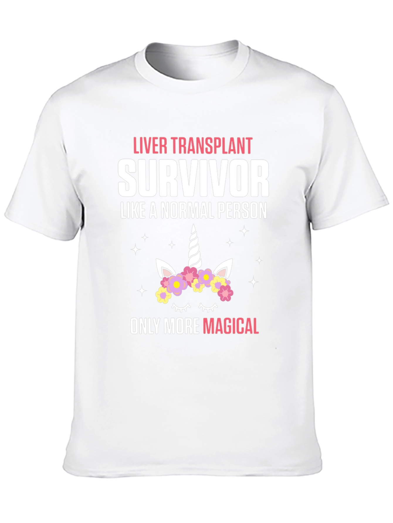 Liver Transplant Survivor Unicorn T-Shirt