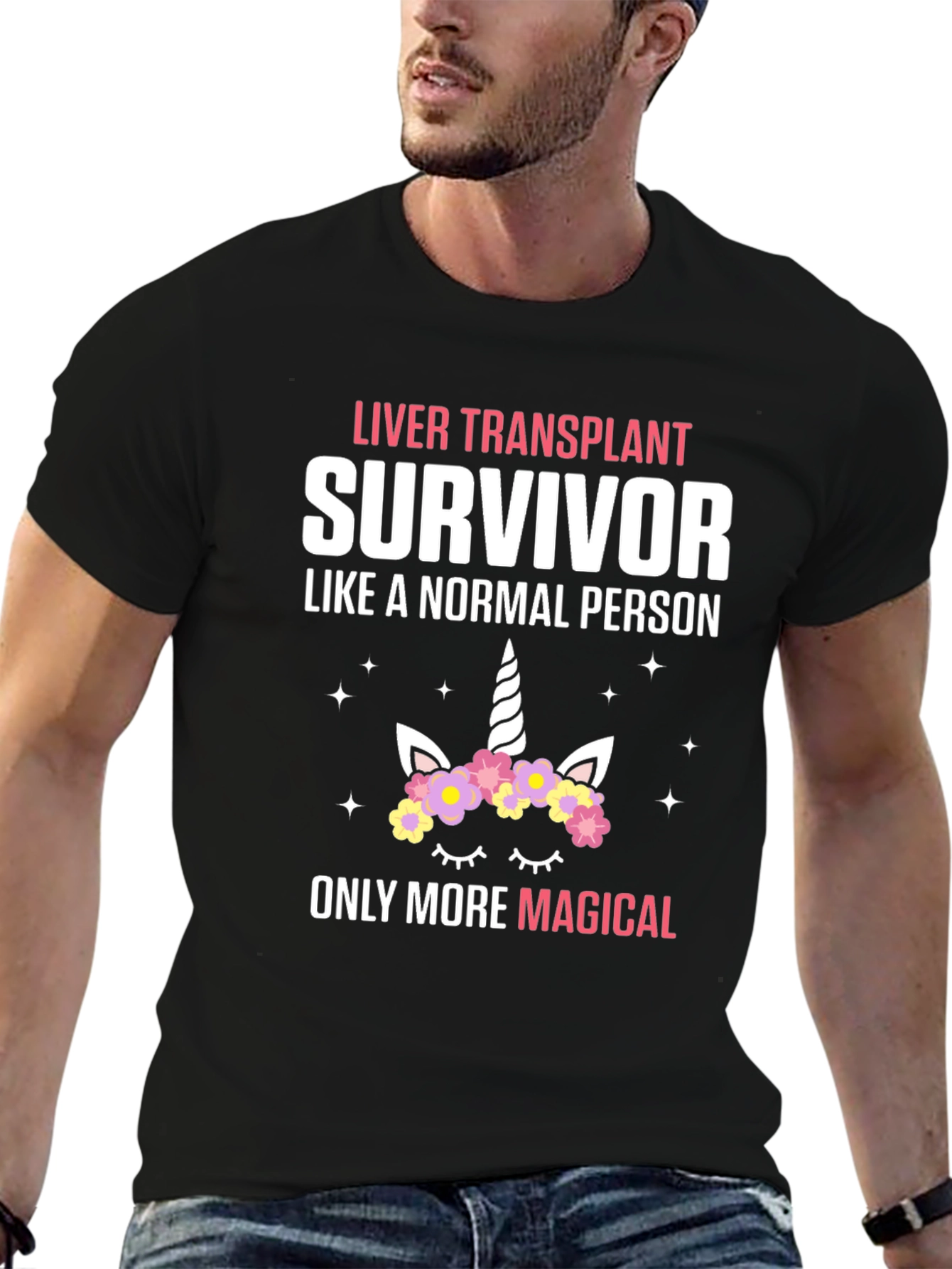 Liver Transplant Survivor Unicorn T-Shirt