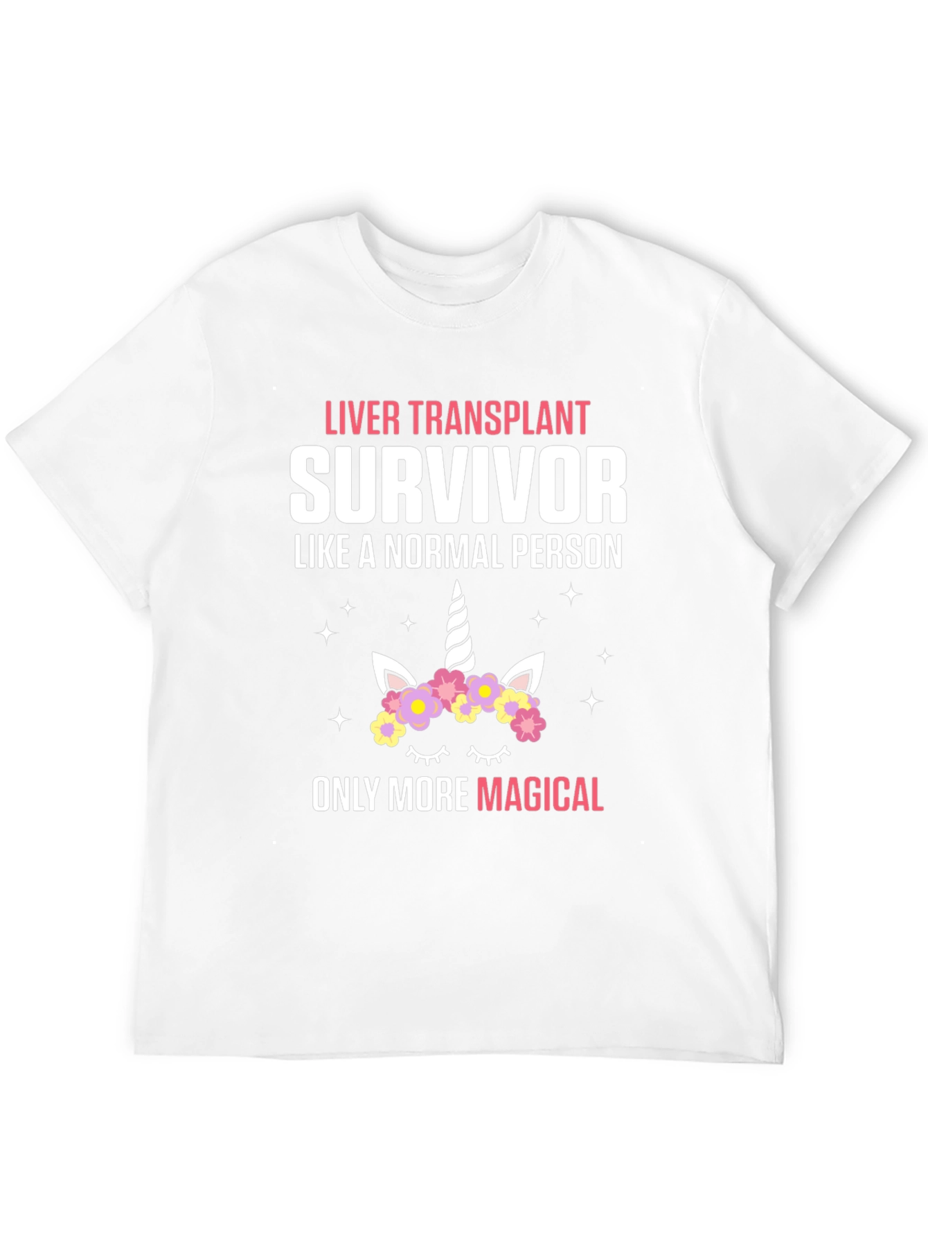 Liver Transplant Survivor Unicorn T-Shirt
