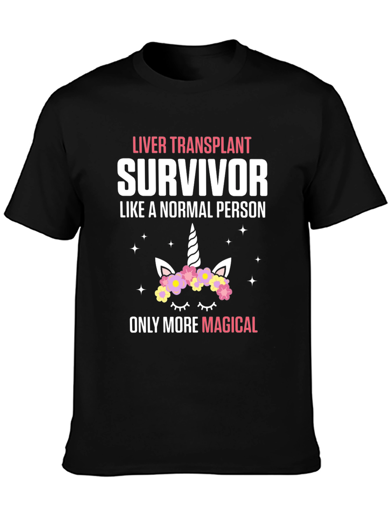 Liver Transplant Survivor Unicorn T-Shirt