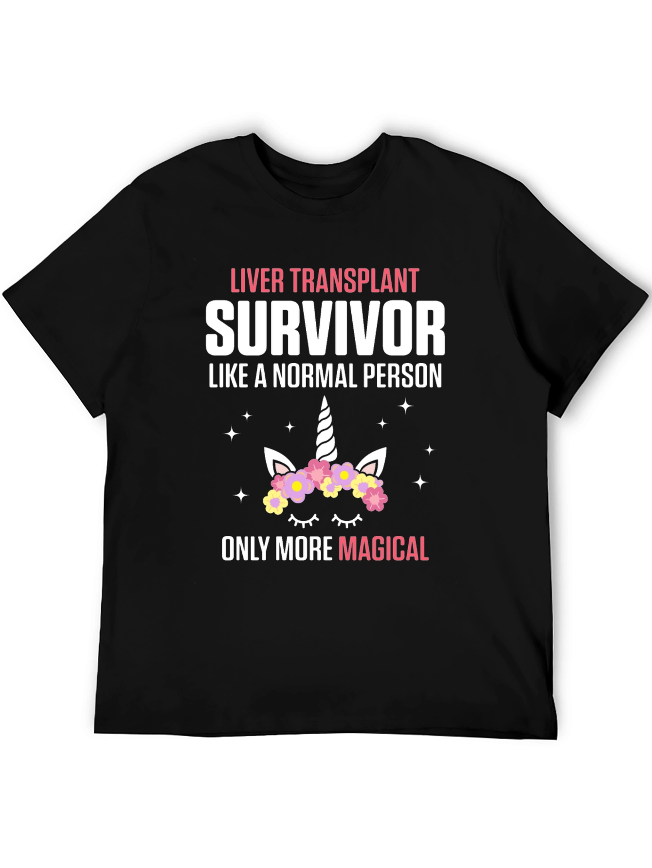 Liver Transplant Survivor Unicorn T-Shirt