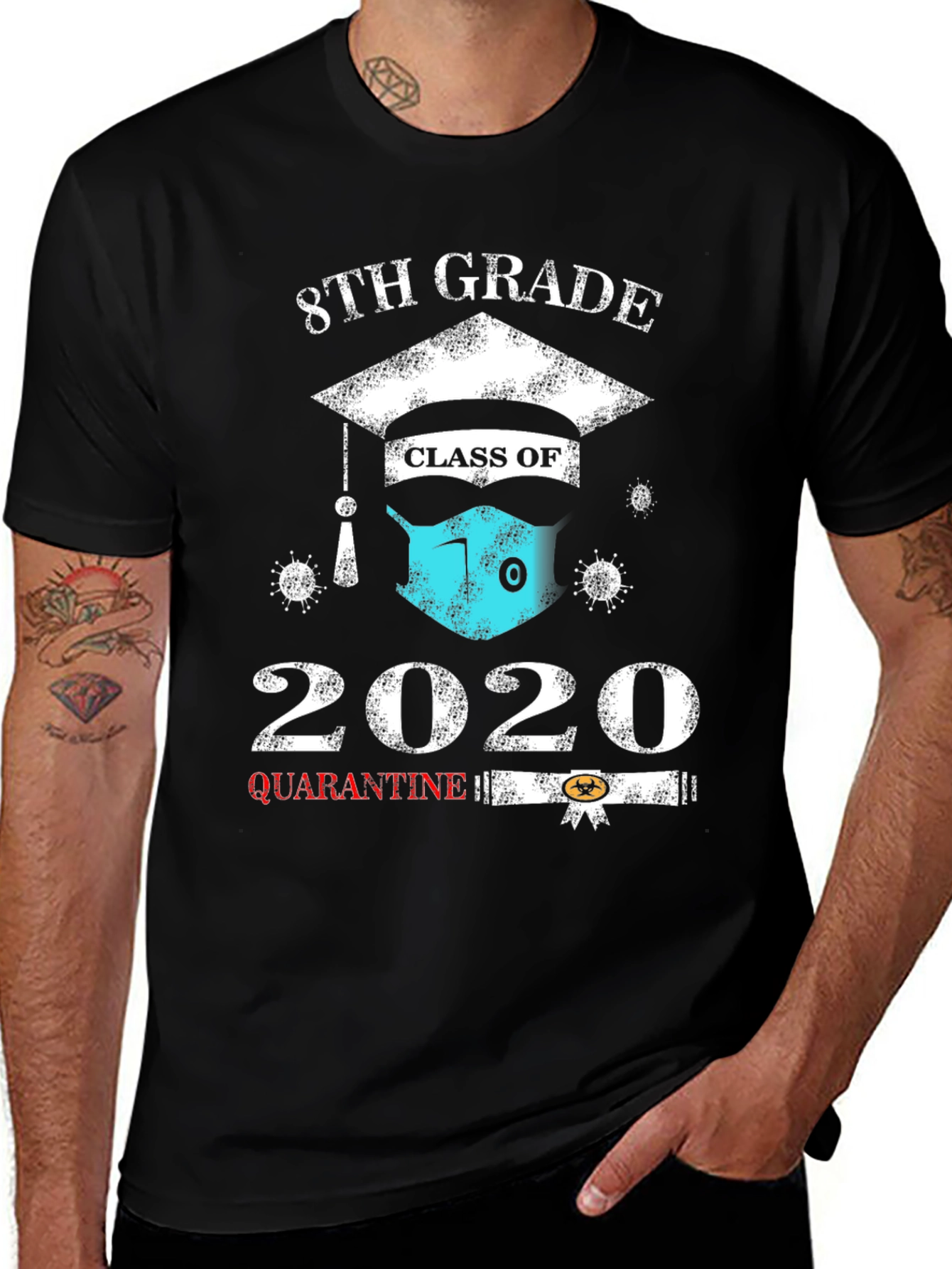 8th Grade 2020 Quarantine Graduation T-Shirt