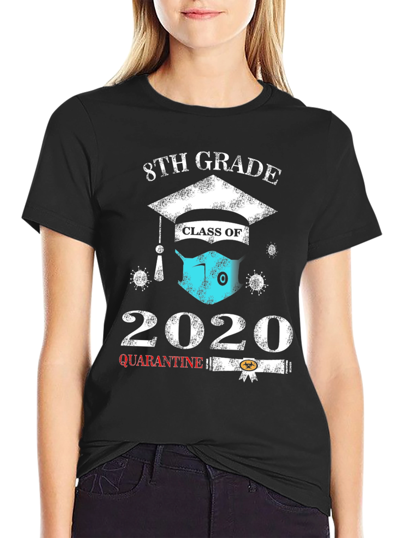 8th Grade 2020 Quarantine Graduation T-Shirt