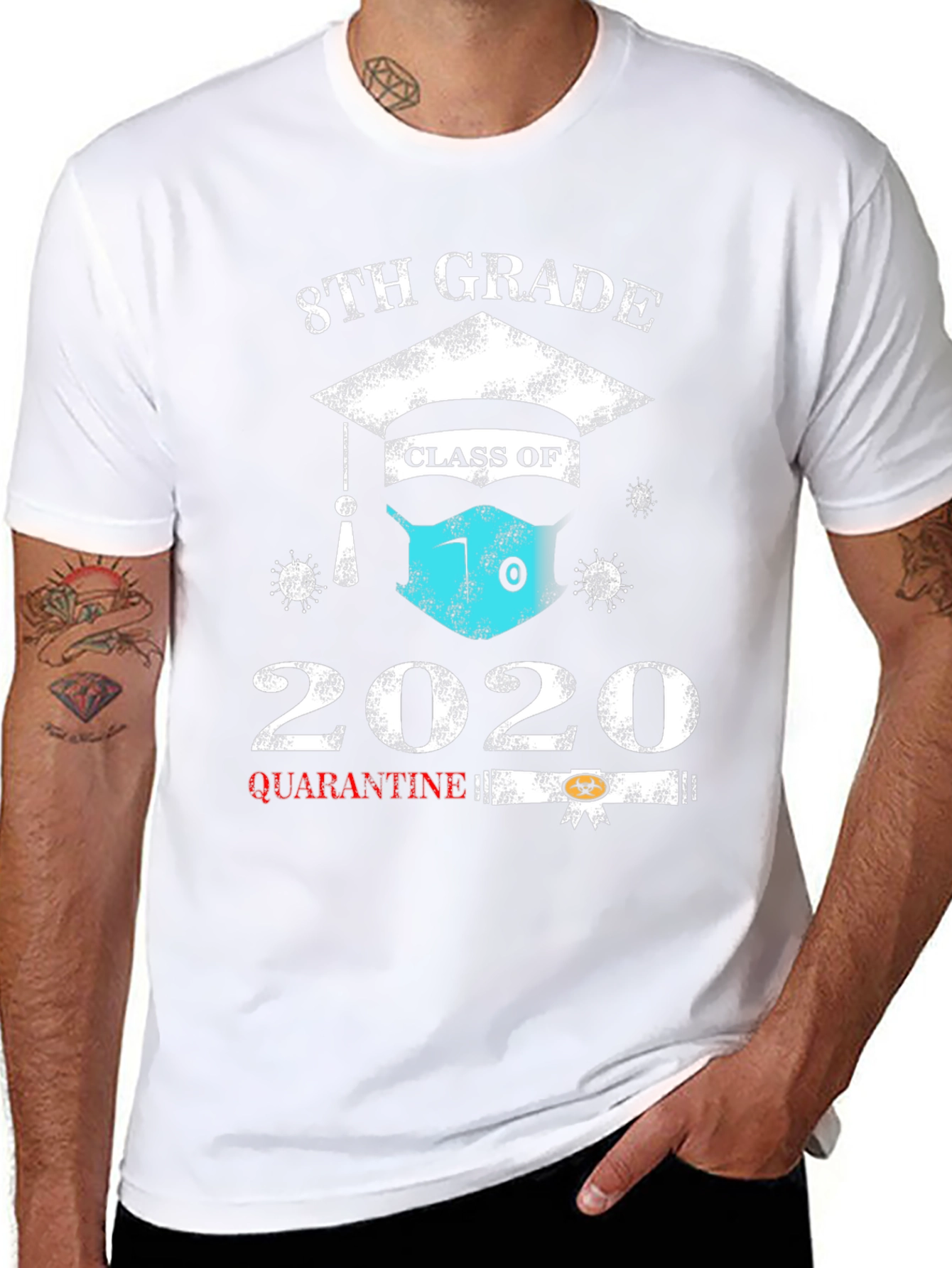 8th Grade 2020 Quarantine Graduation T-Shirt