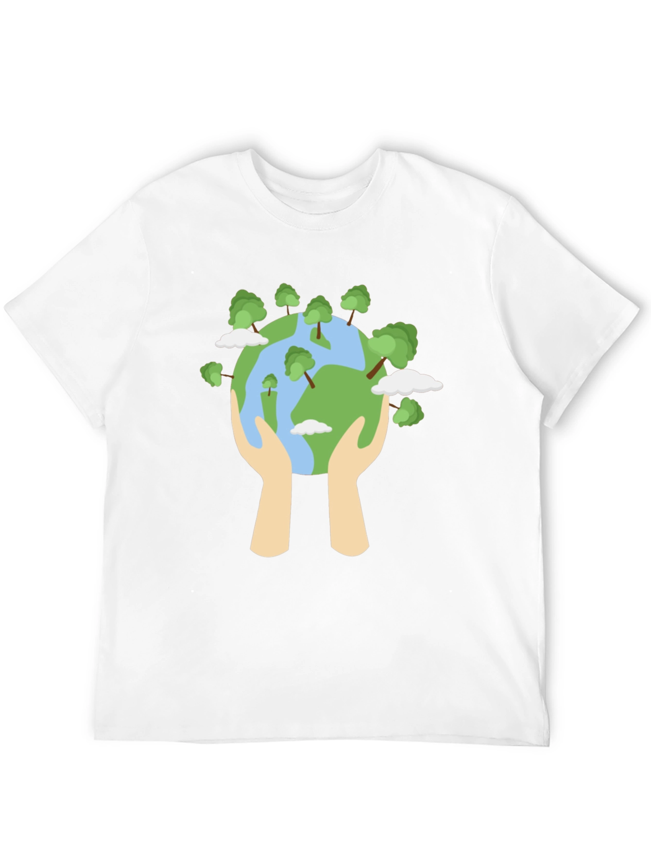 Eco-Friendly World Graphic Black T-Shirt