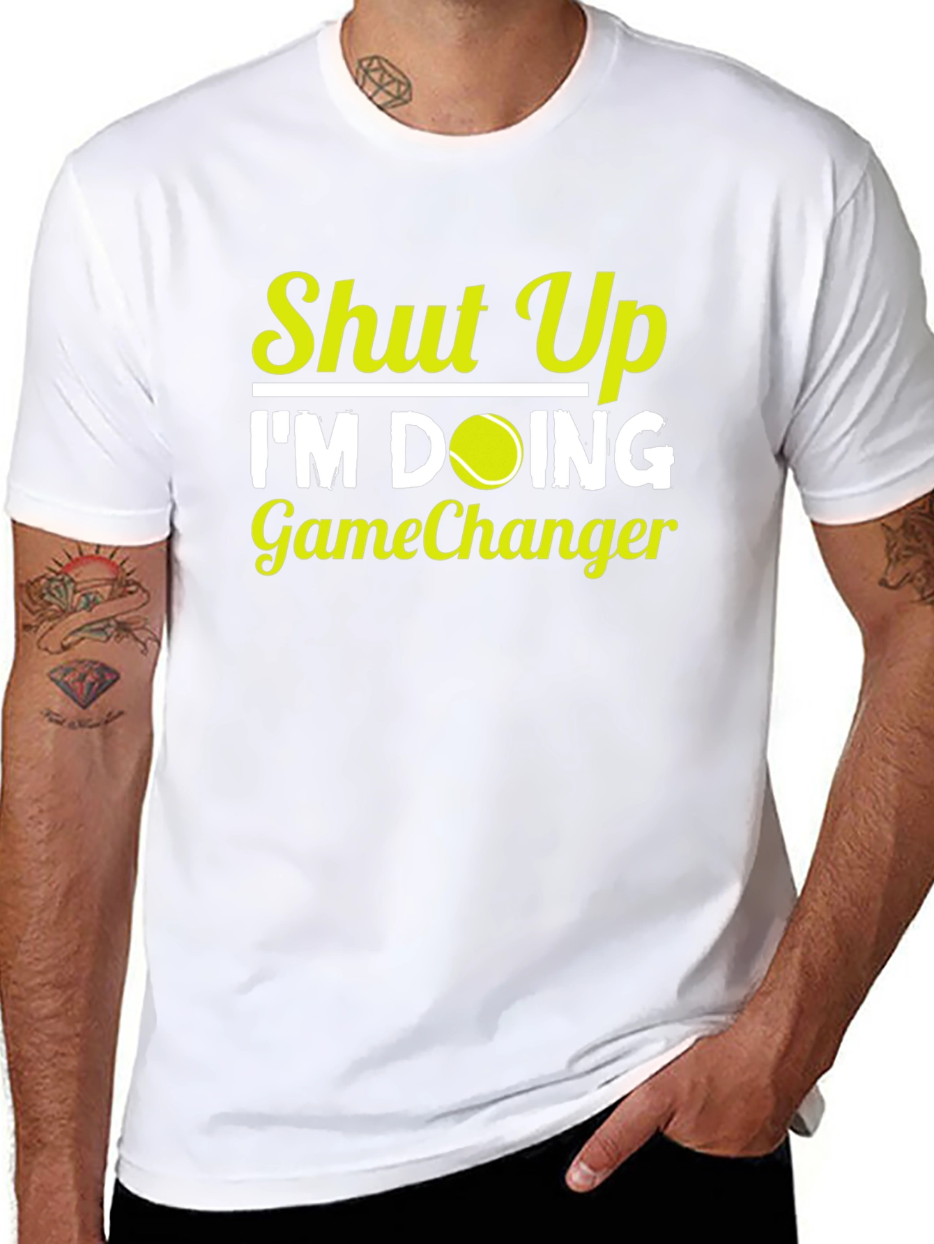 Shut Up Im Doing GameChanger T-Shirt Tennis Player Gift