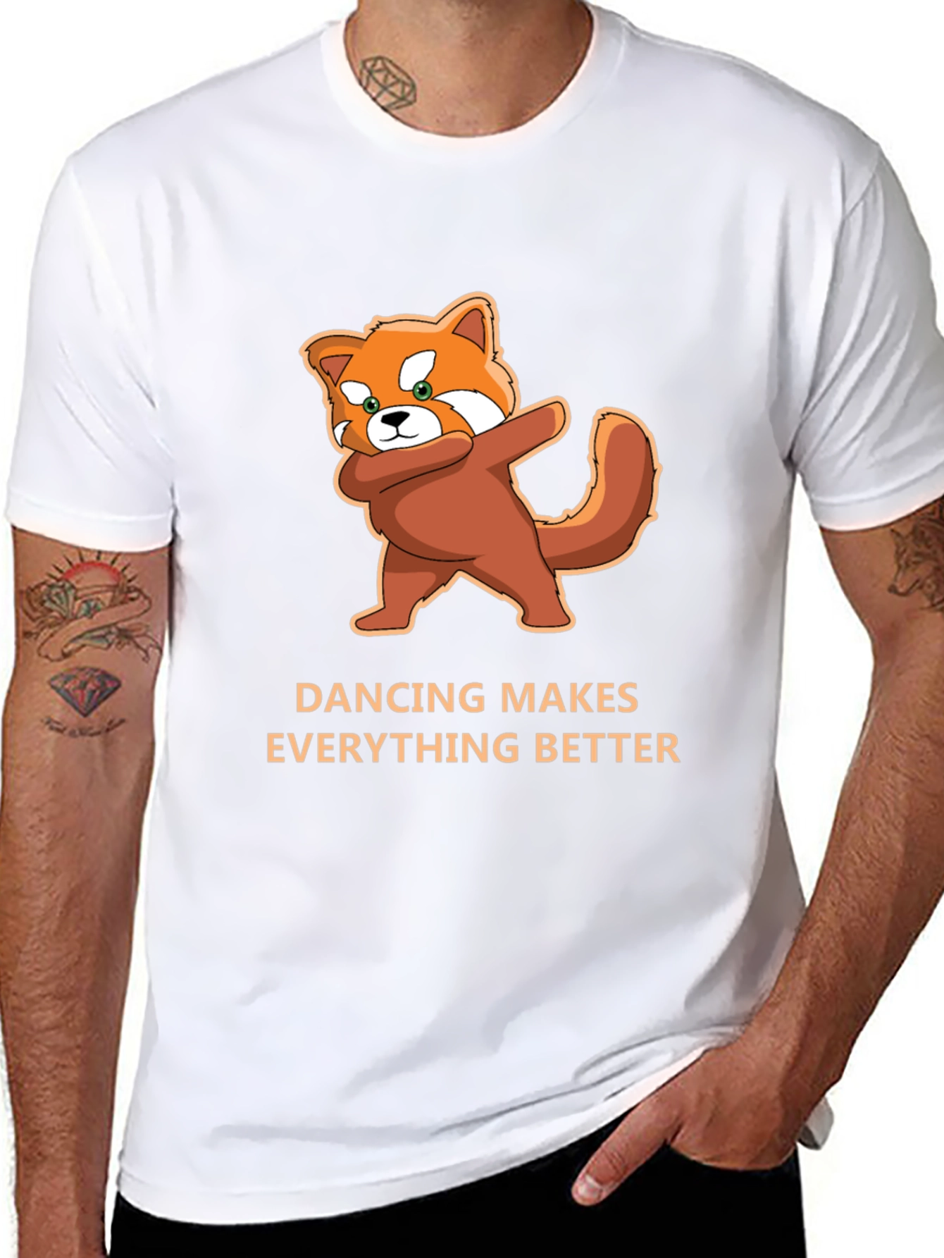 Dancing Red Panda T-Shirt - Makes Everything Better