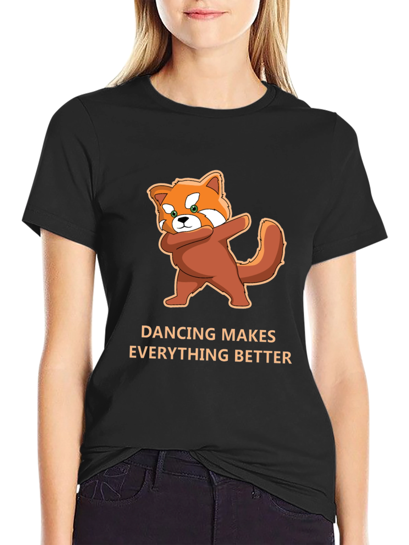 Dancing Red Panda T-Shirt - Makes Everything Better