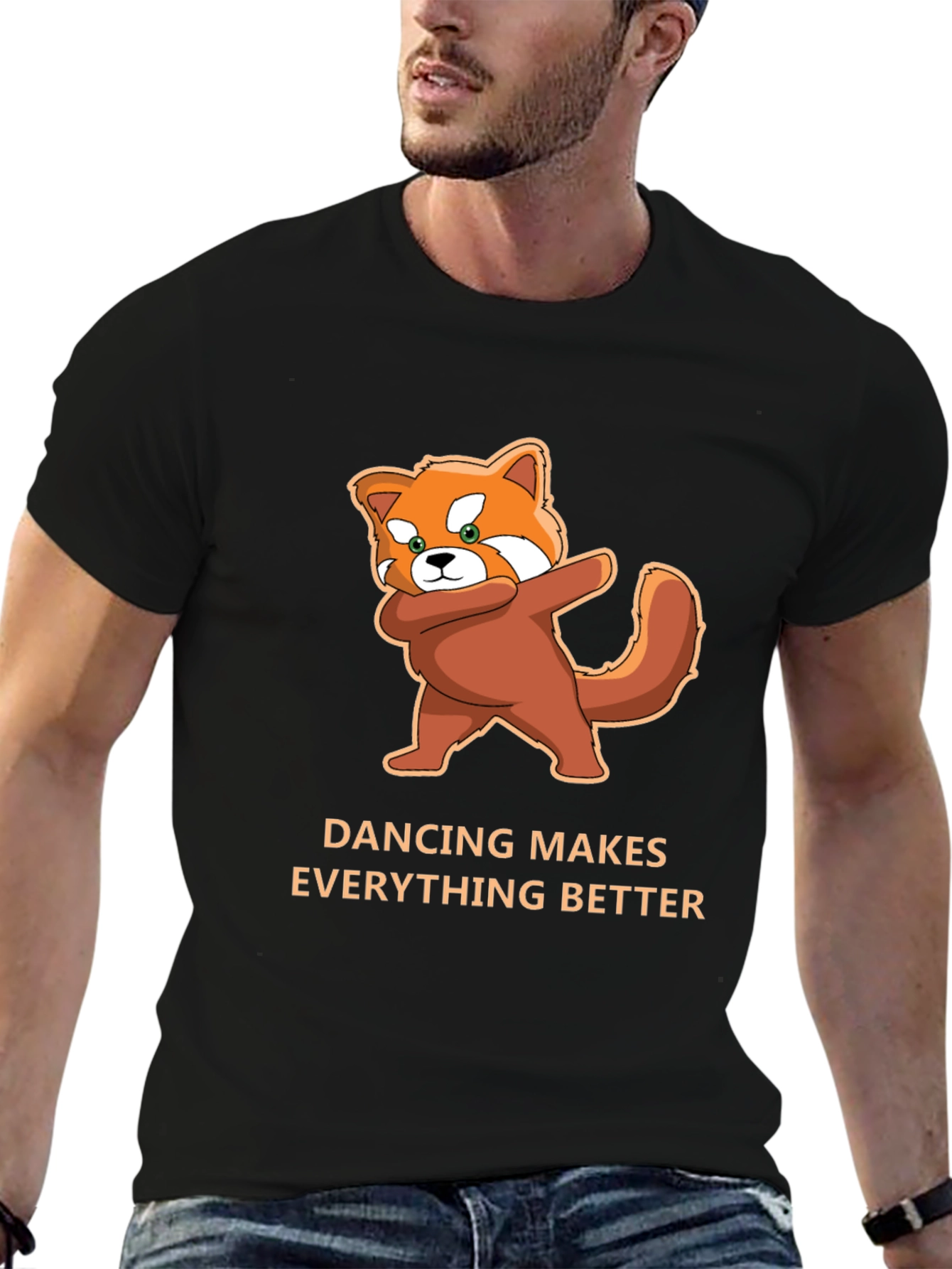 Dancing Red Panda T-Shirt - Makes Everything Better