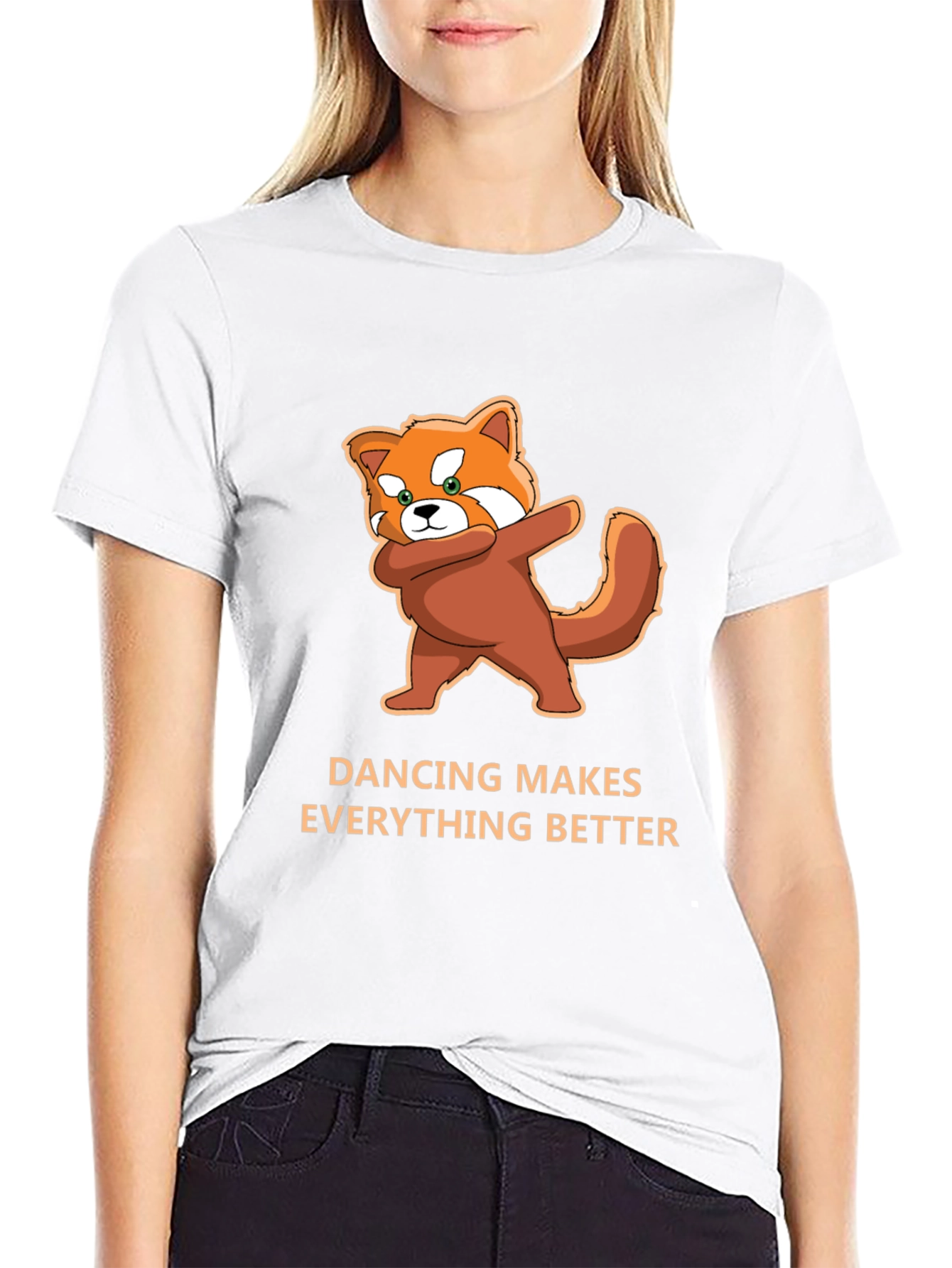 Dancing Red Panda T-Shirt - Makes Everything Better