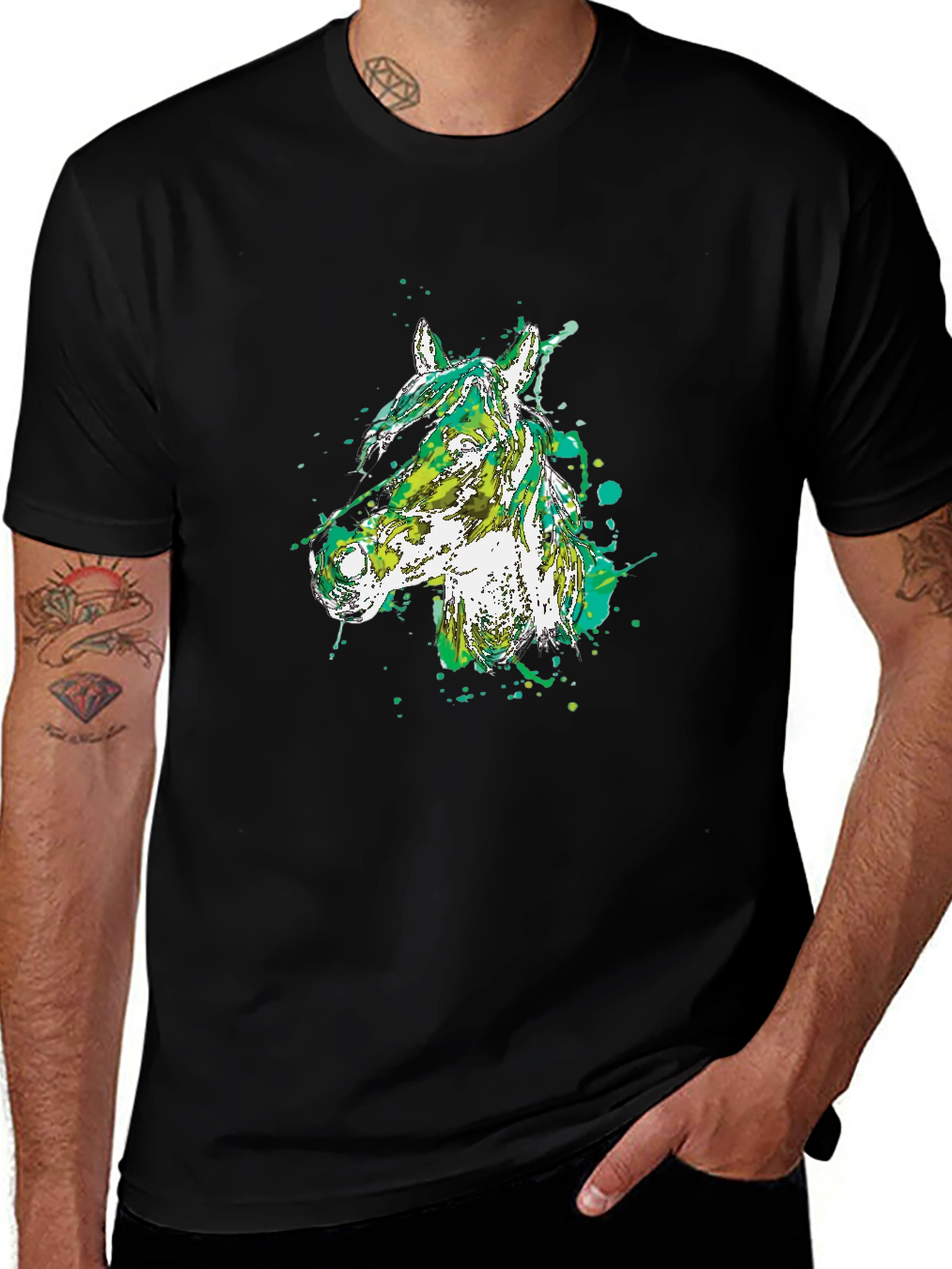 Abstract Horse Graphic Tee