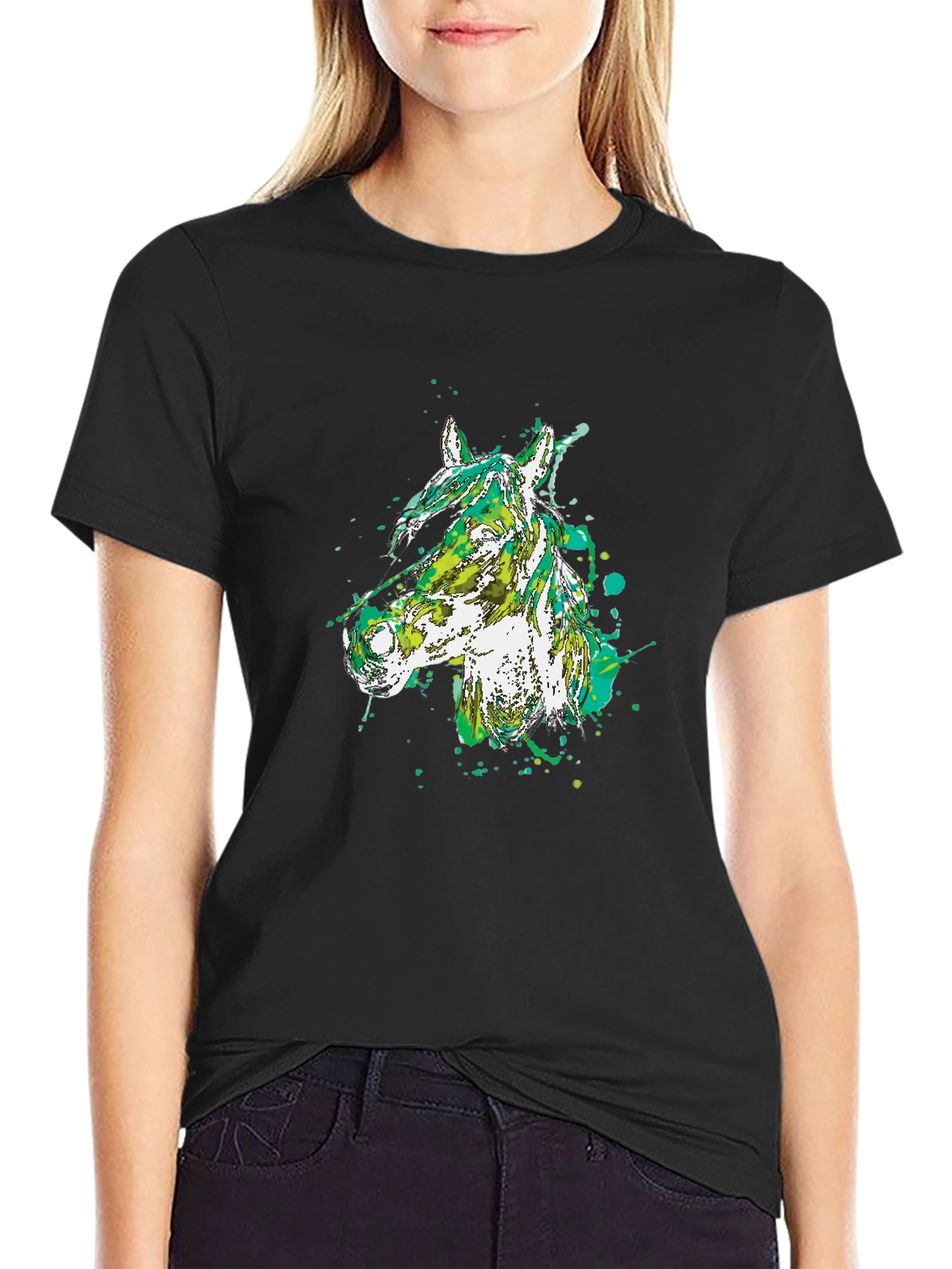 Abstract Horse Graphic Tee