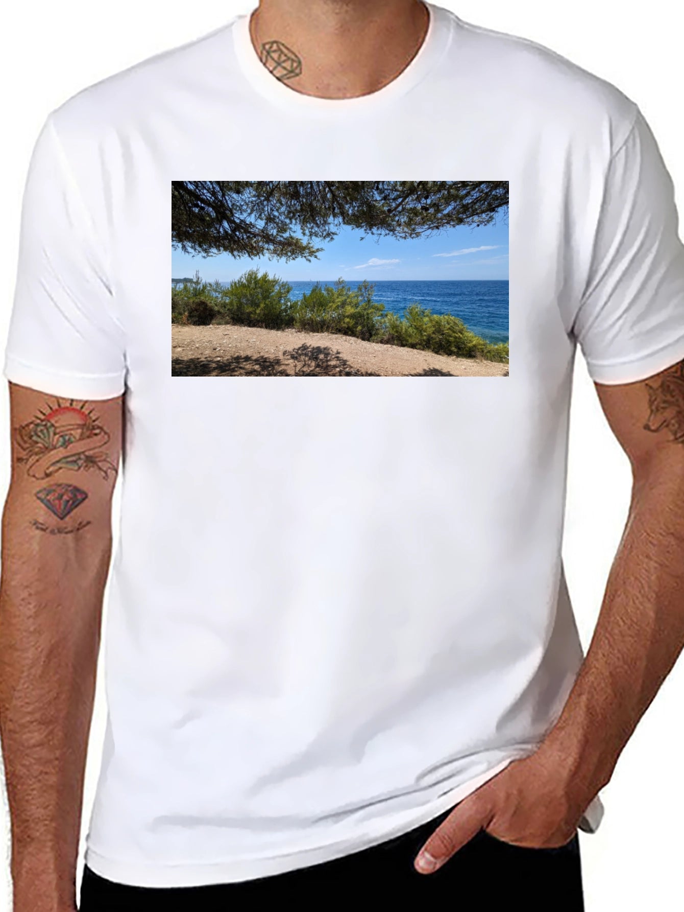 Scenic Coastline Graphic Tee