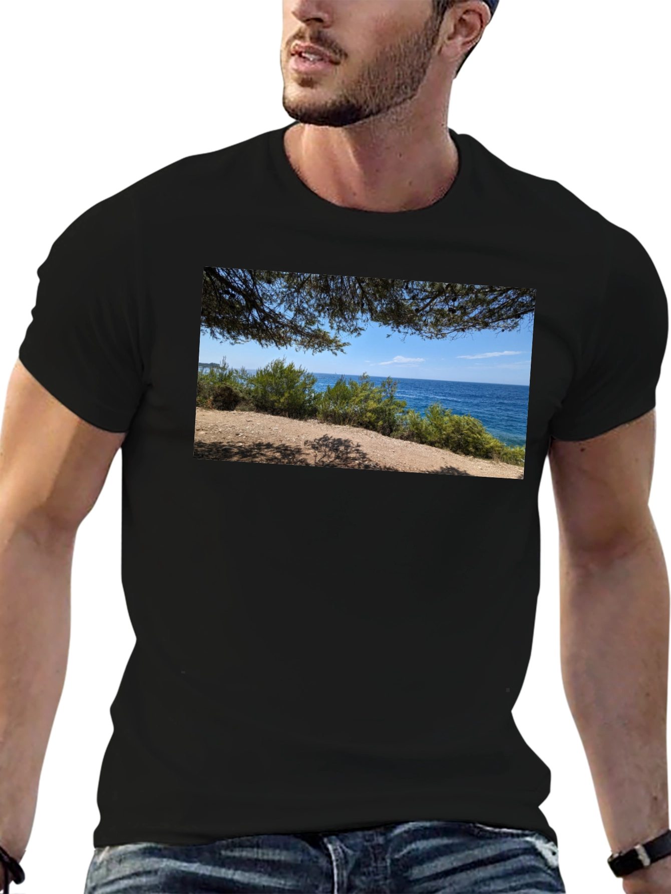 Scenic Coastline Graphic Tee