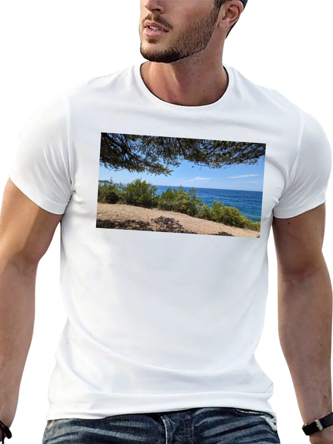 Scenic Coastline Graphic Tee