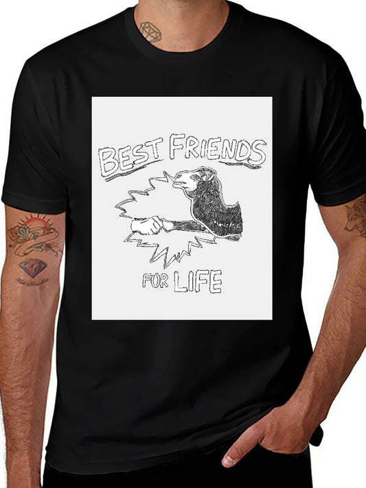 Best Friends For Life Graphic Tee - Black