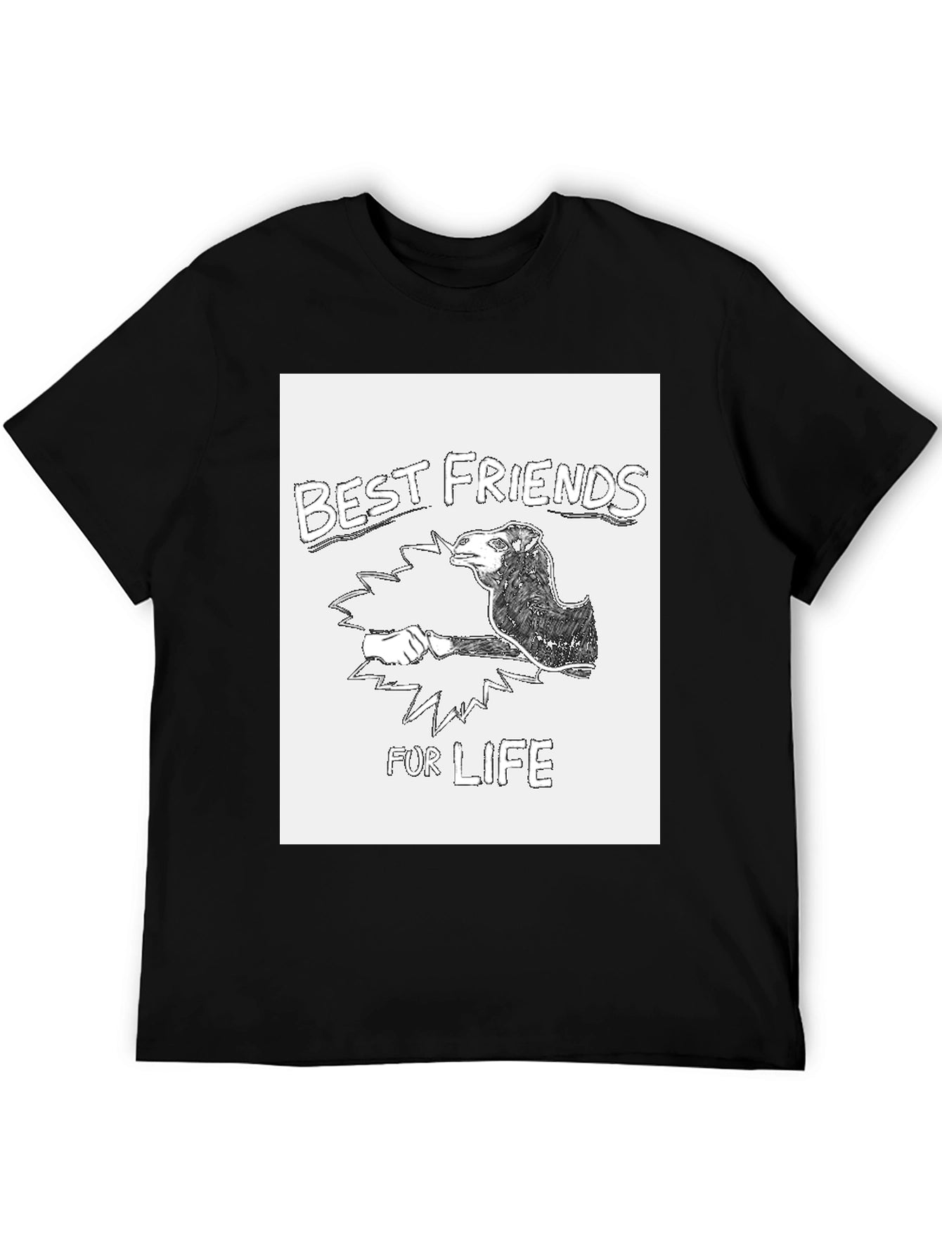 Best Friends For Life Graphic Tee - Black