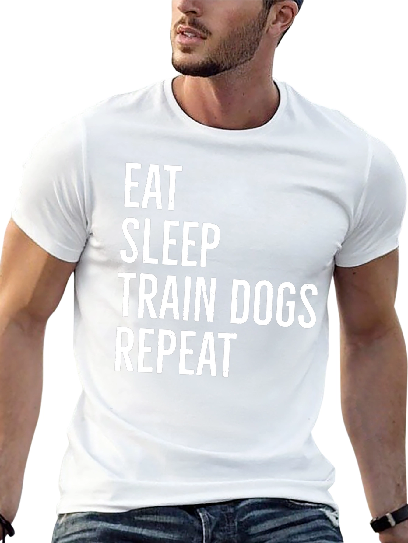 Eat Sleep Train Dogs Repeat T-Shirt