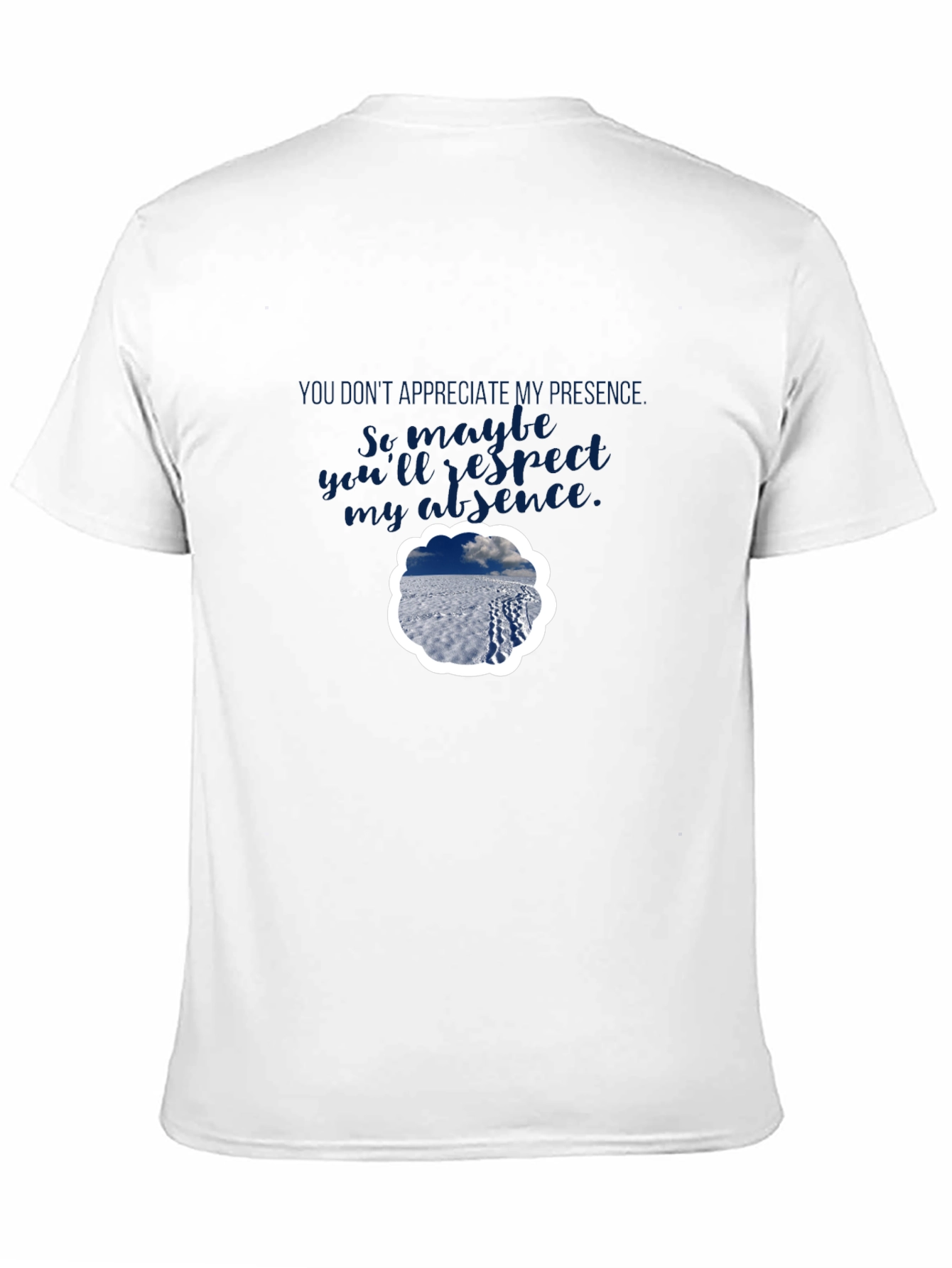 Presence Absence Graphic Tee - Black Casual Shirt