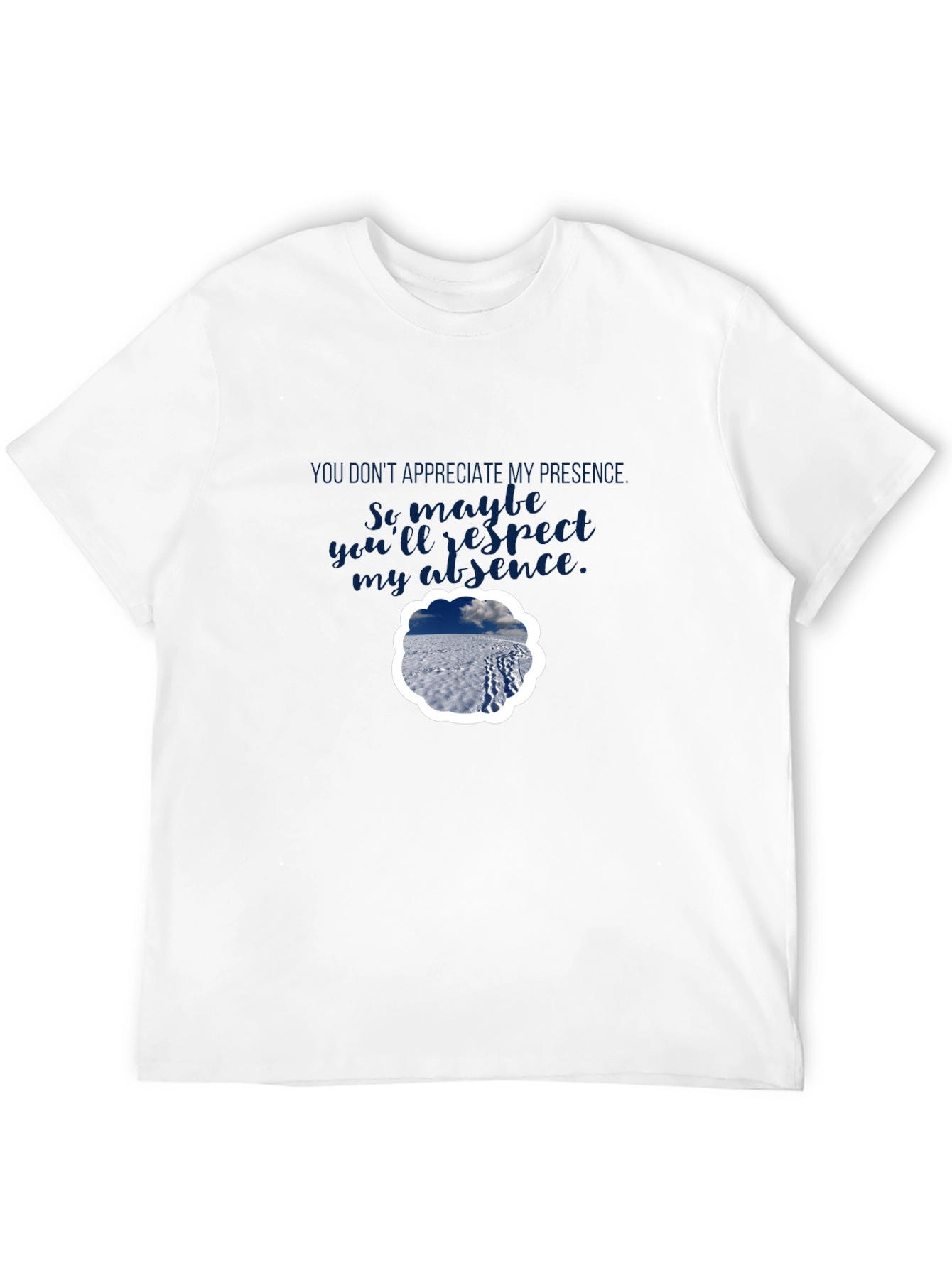 Presence Absence Graphic Tee - Black Casual Shirt