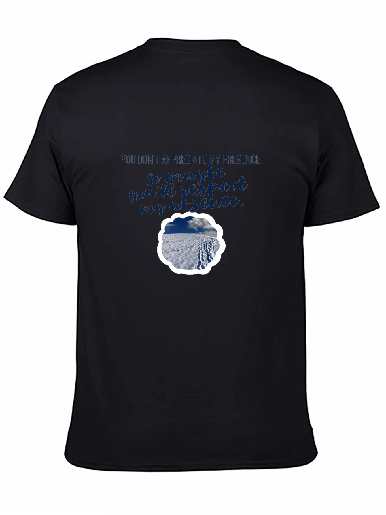 Presence Absence Graphic Tee - Black Casual Shirt