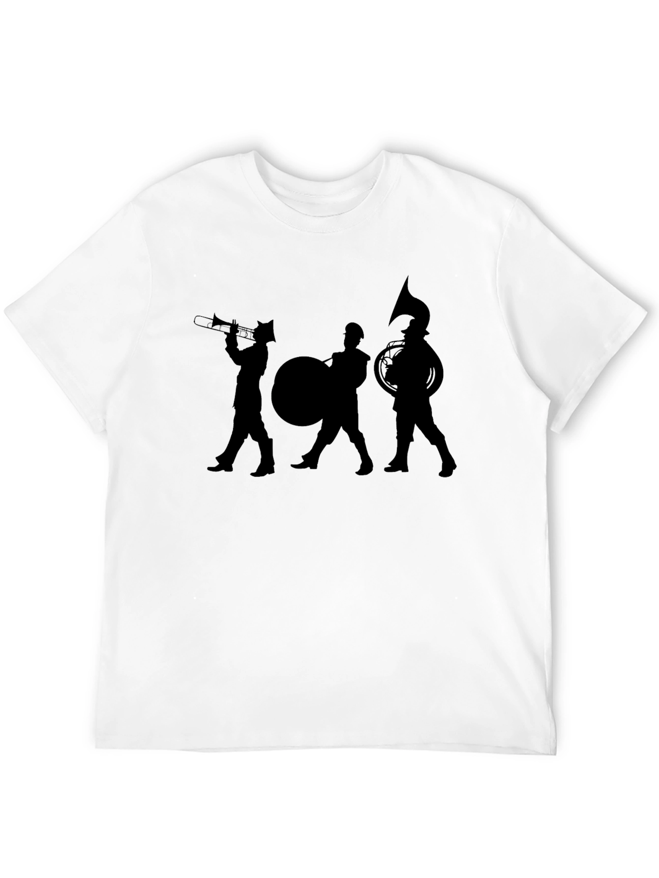 Marching Band Silhouette T-Shirt - Black