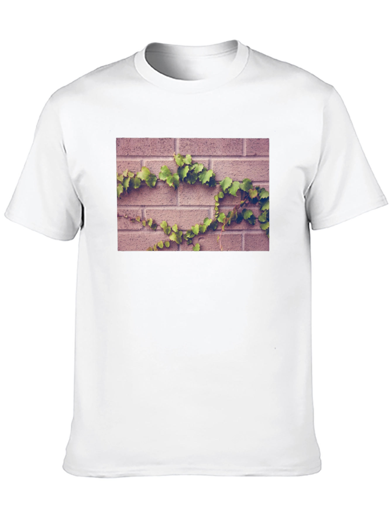 Brick Wall Vines Graphic T-Shirt